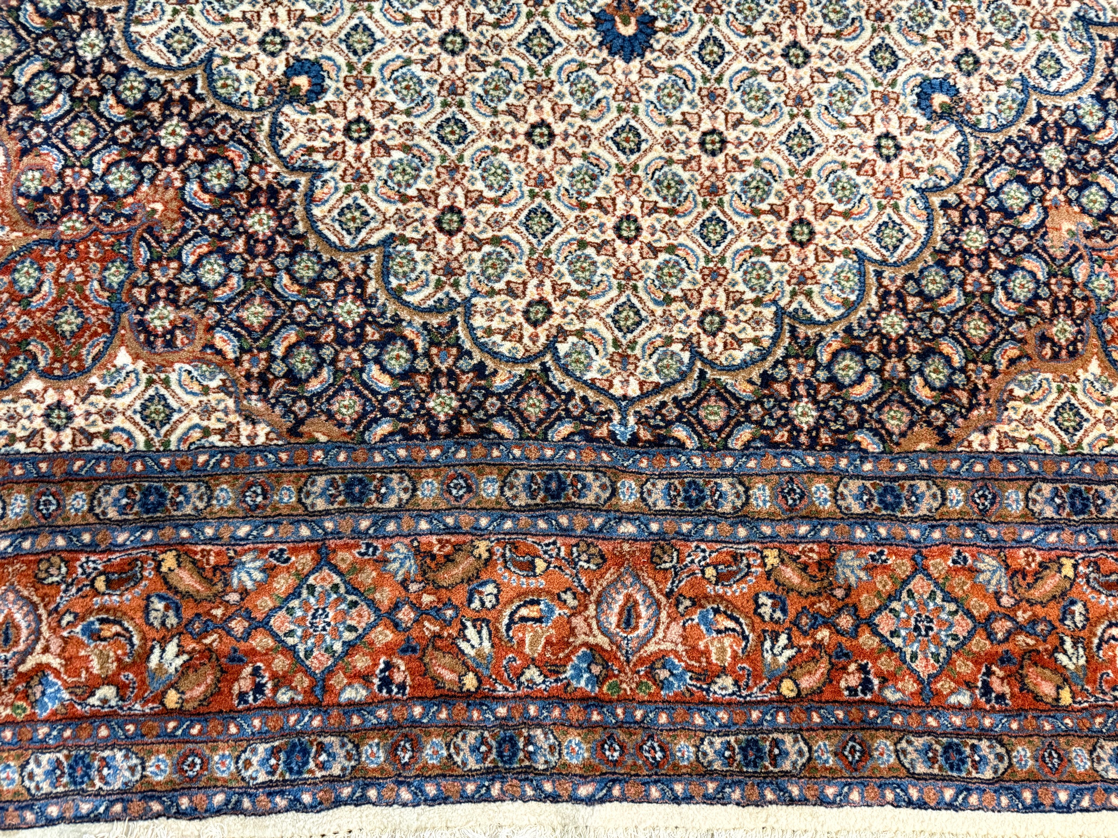 Handgeknoopt Oosters vintage tapijt – 310 × 200 cm – Professioneel gereinigd