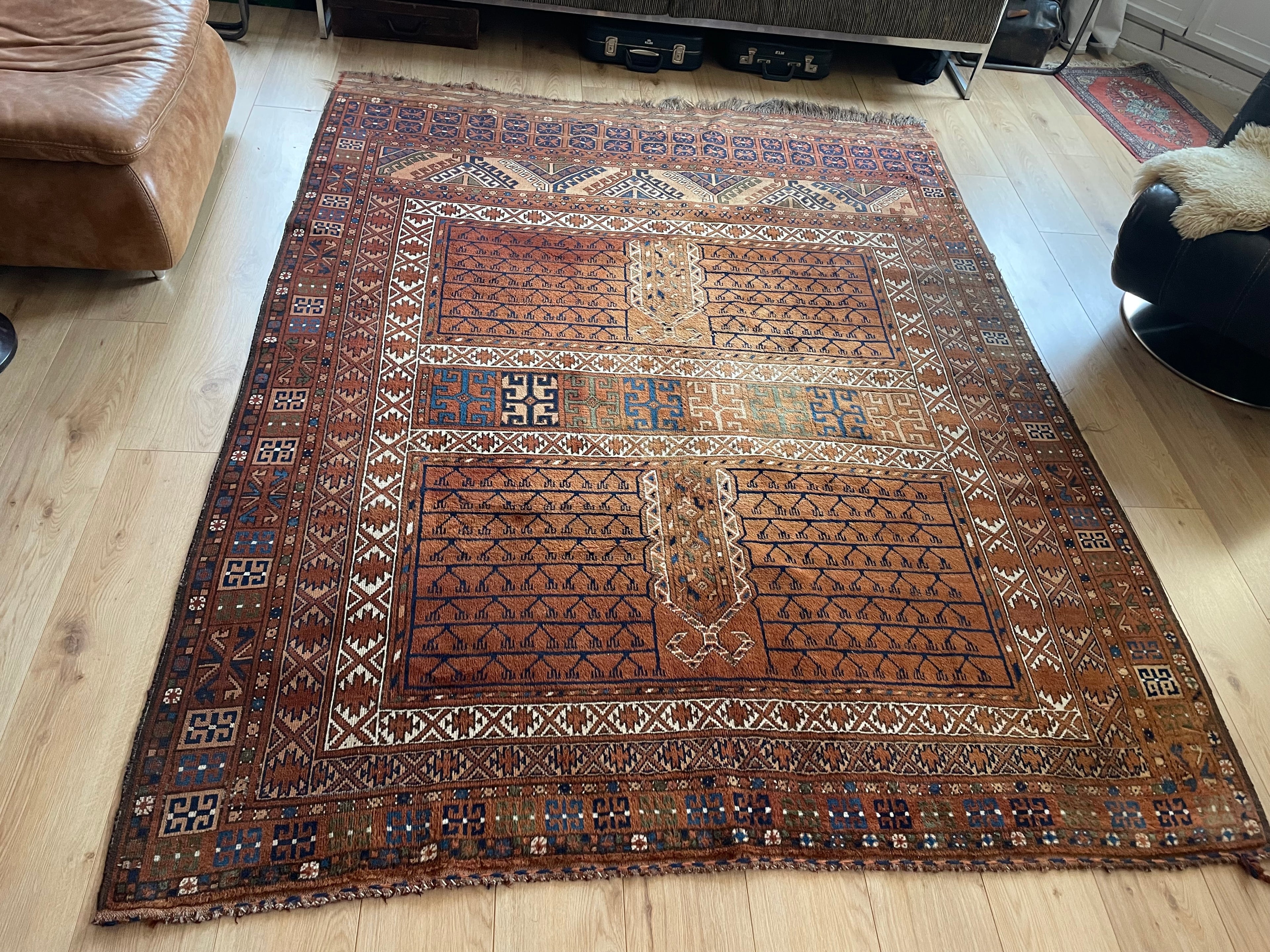 Handgeknoopt vintage tapijt – ca. 250 × 194 cm