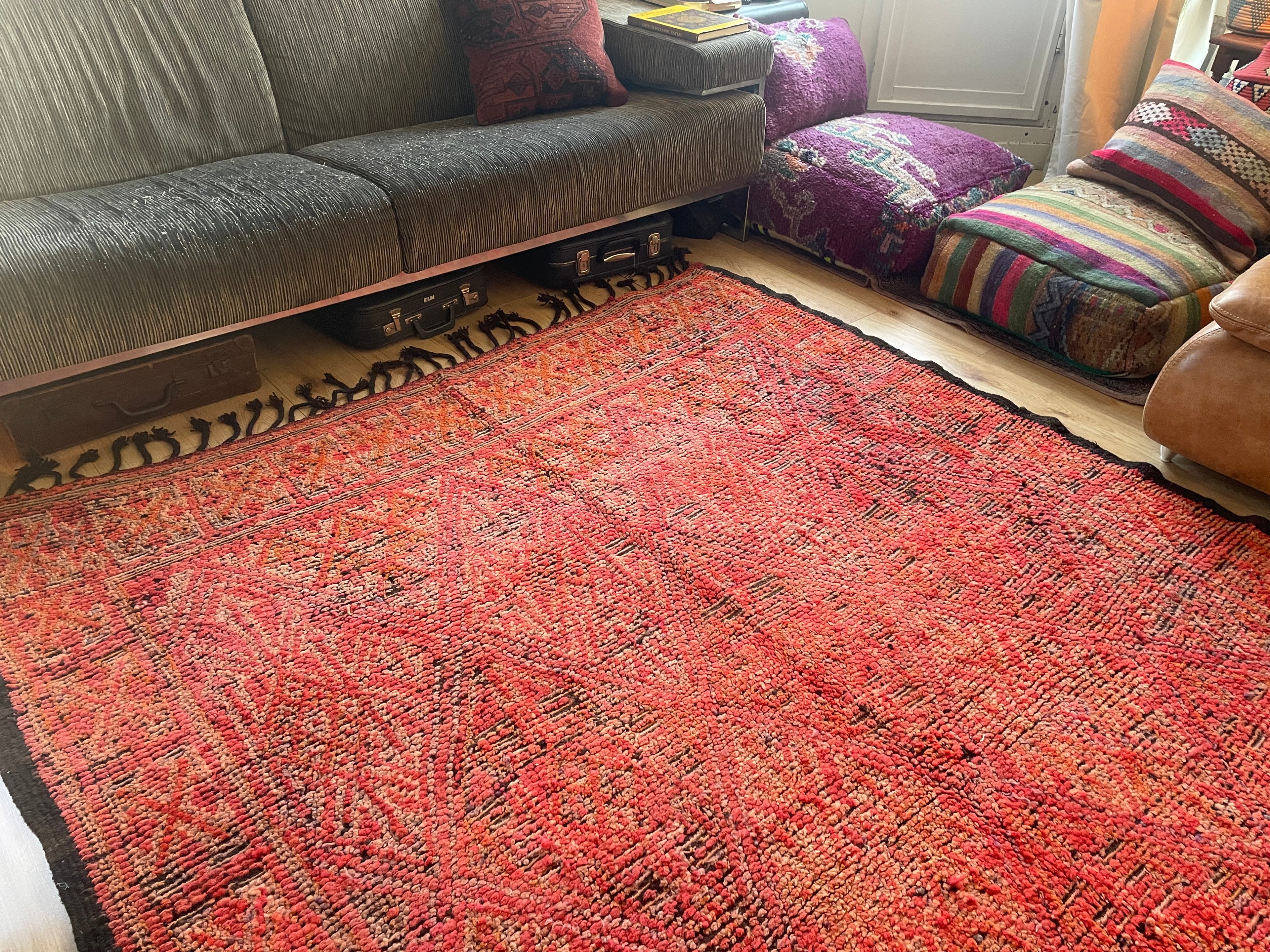 Handgeknoopt vintage Talsint tapijt – Marokko – ca. 296 × 187 cm