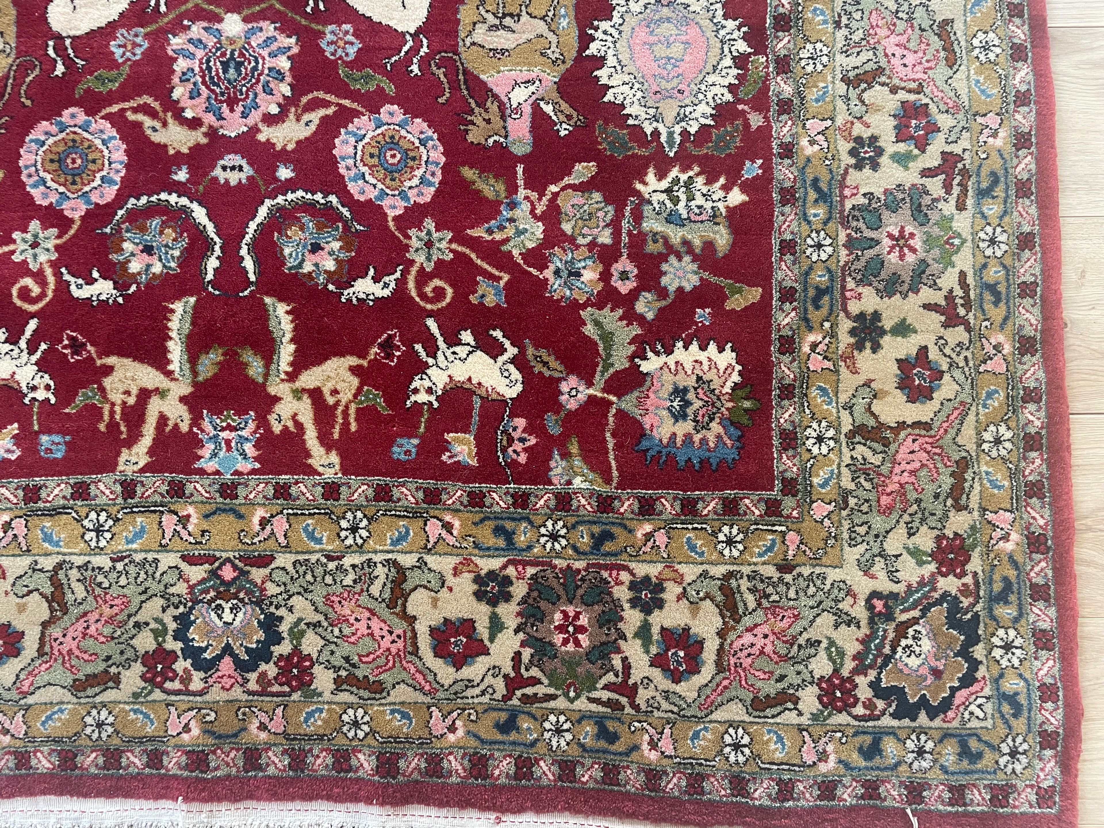 Handgeknoopt vintage Oosters tapijt – ca. 265 × 162 cm