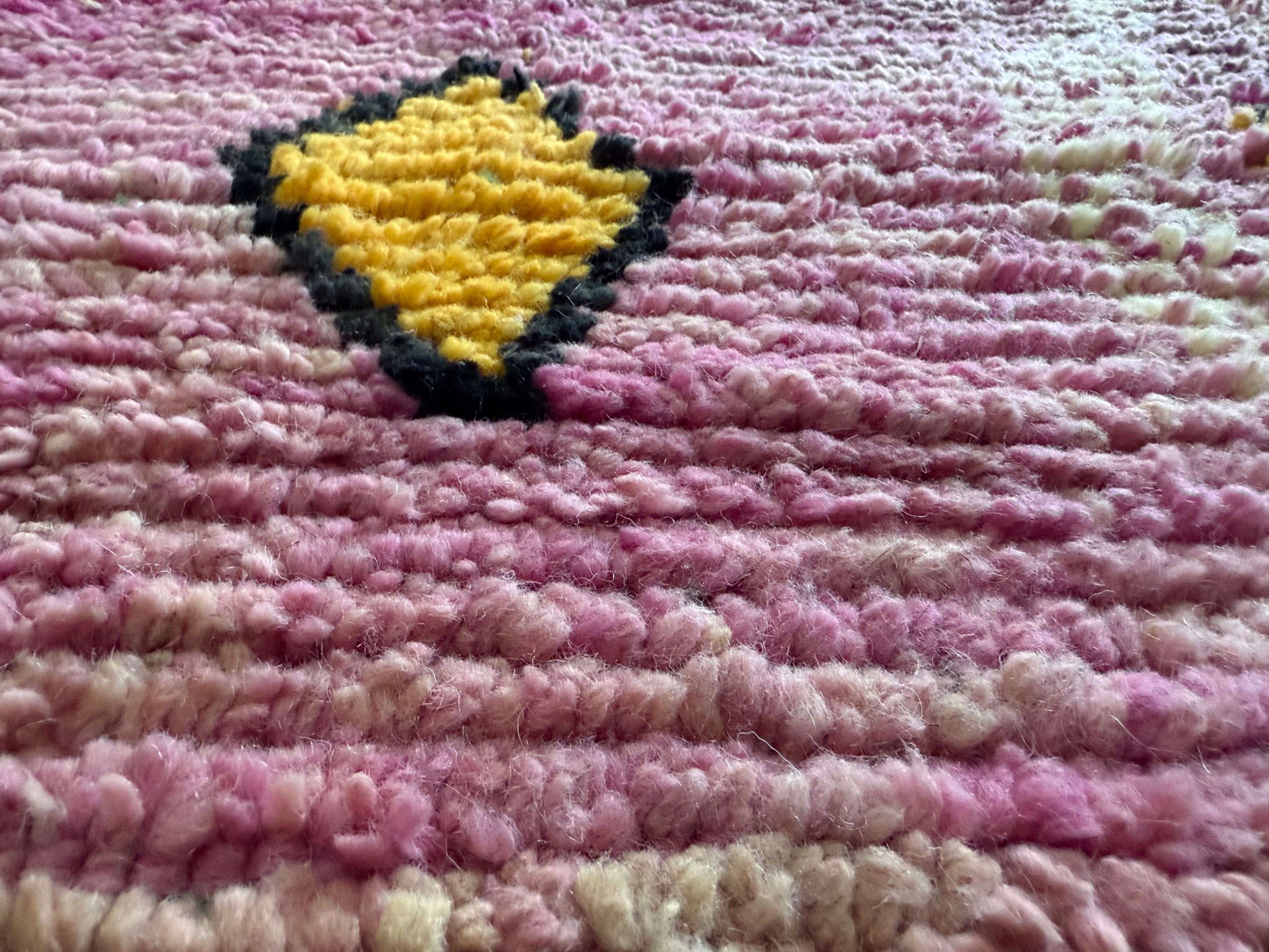 Handgeknoopt vintage Berber tapijt – ca. 308 × 200 cm
