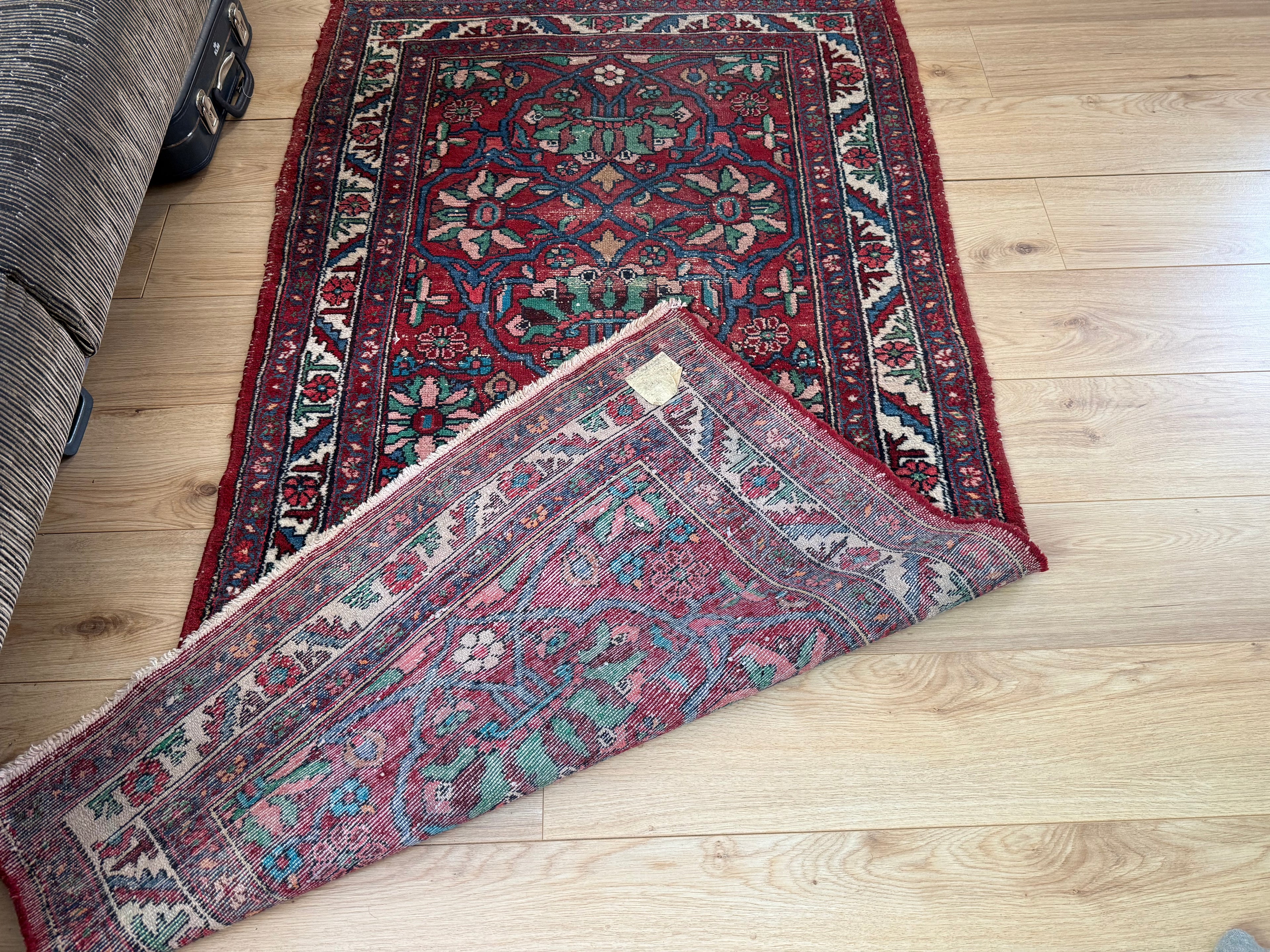 vintage Oosters Tapijt handgeknoopt– 104x194 cm