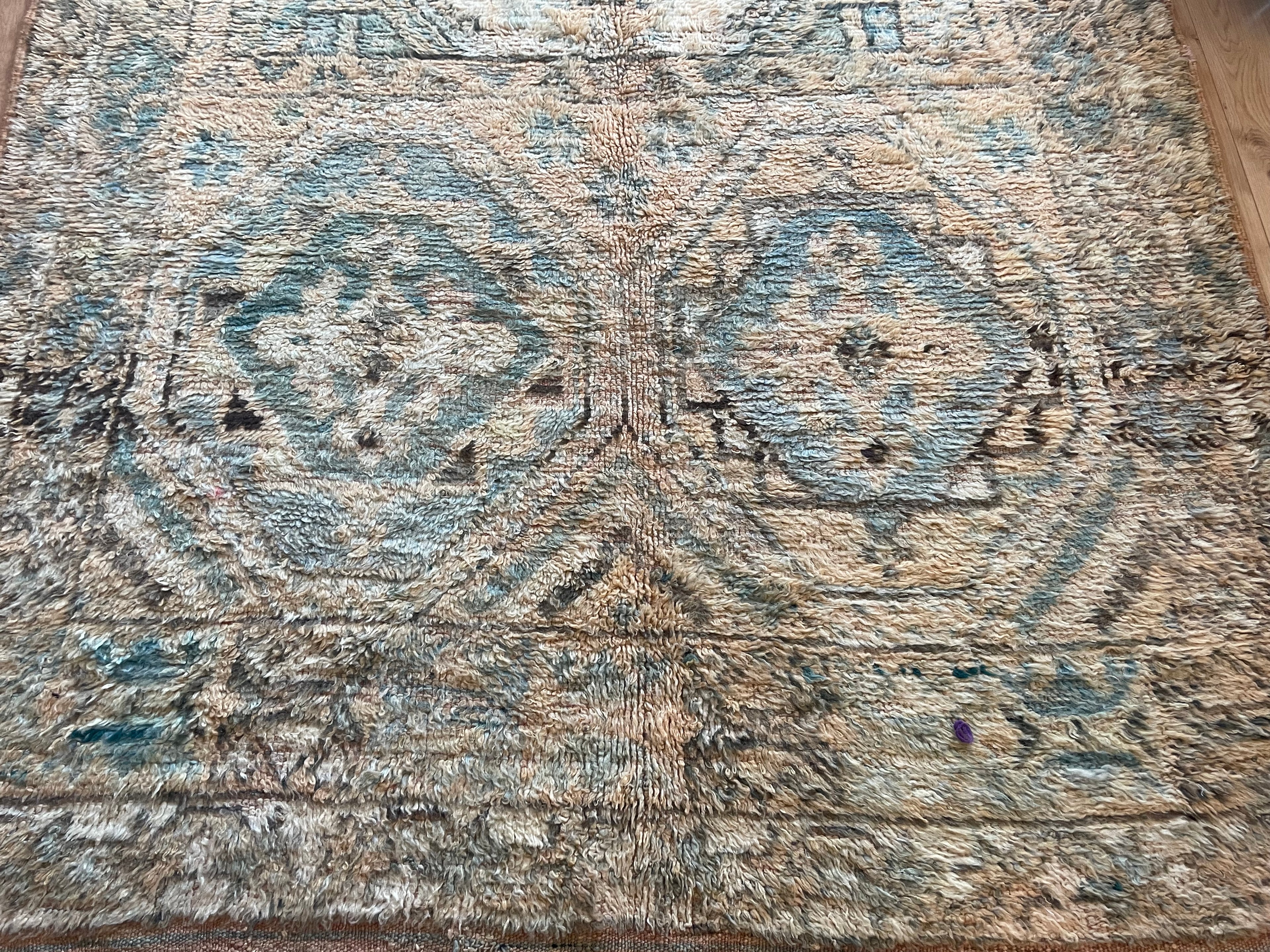 Handgeknoopt vintage tapijt uit Marokko – ca. 340 × 178 cm