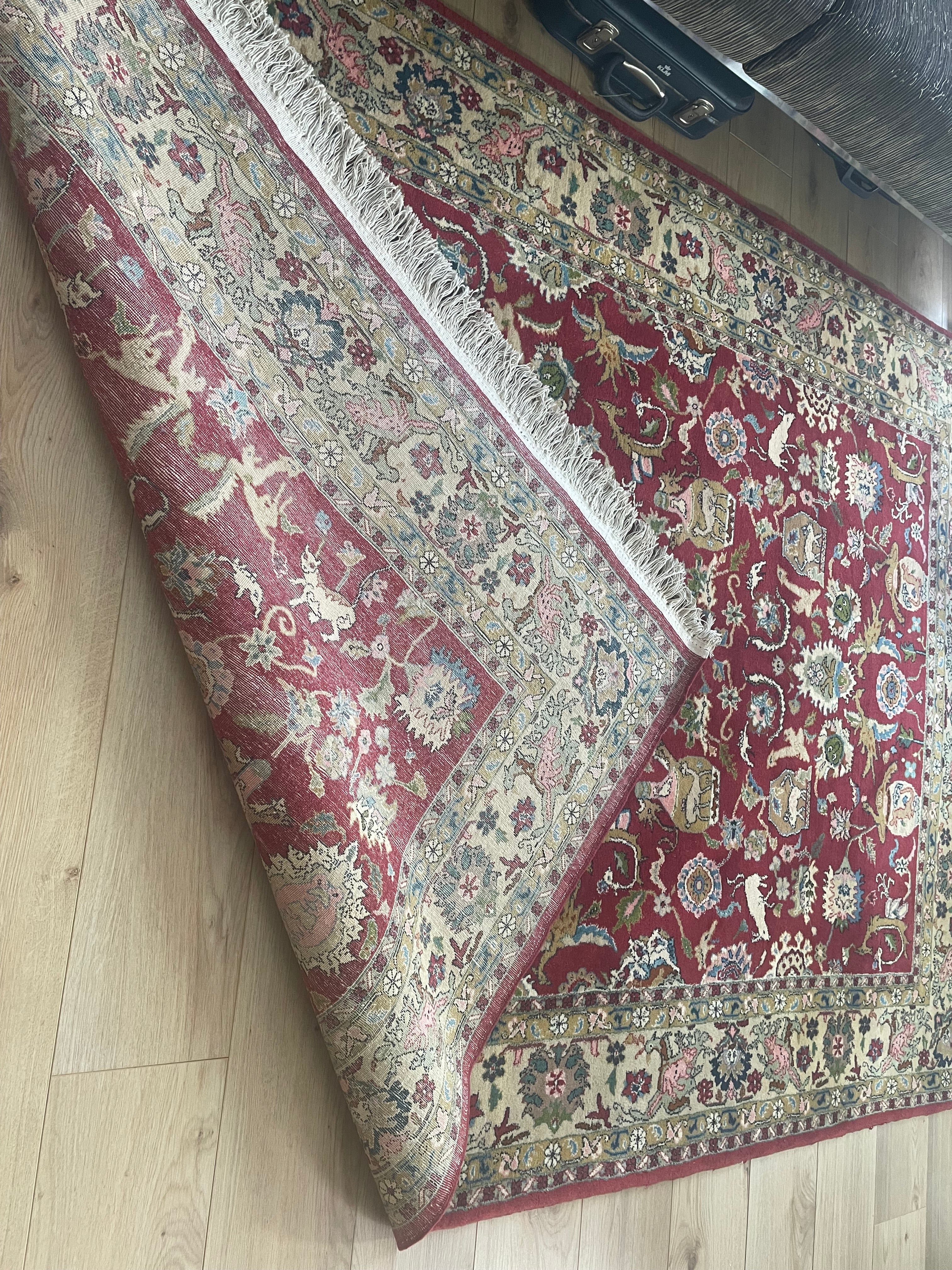 Handgeknoopt vintage Oosters tapijt – ca. 265 × 162 cm