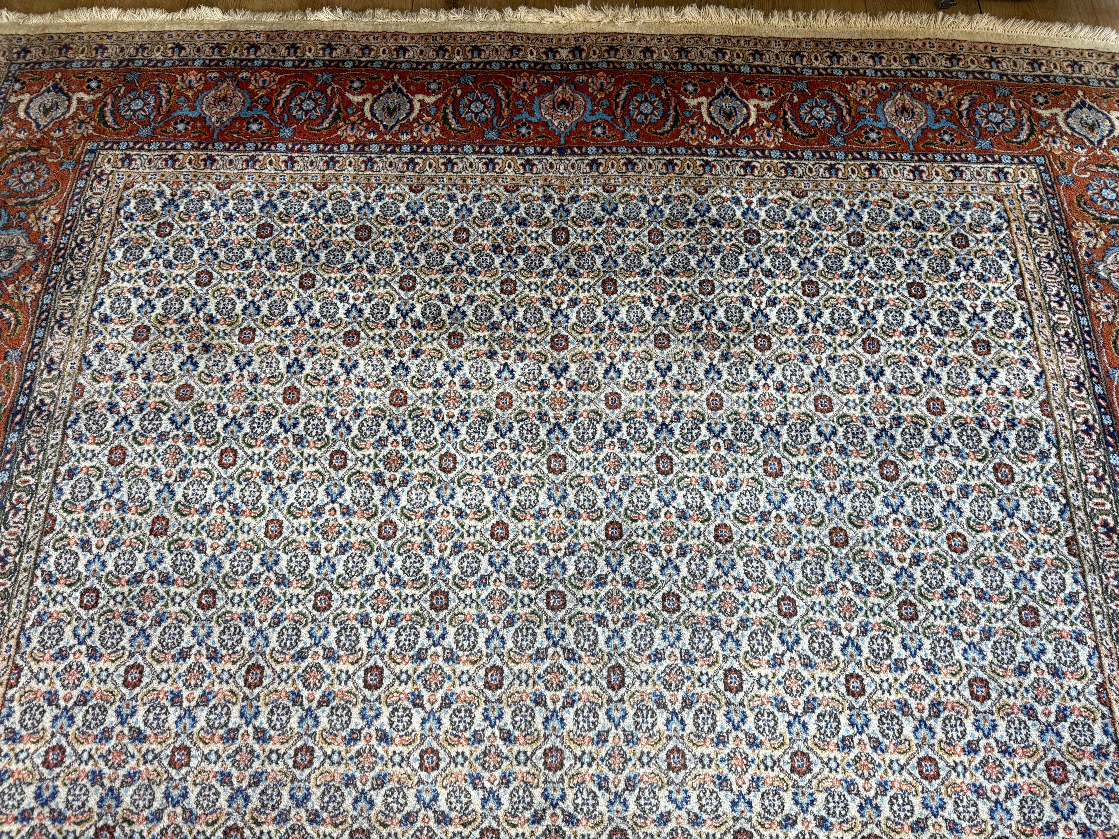 Handgeknoopt vintage oosters tapijt – Moud stijl – ca. 280 × 198 cm
