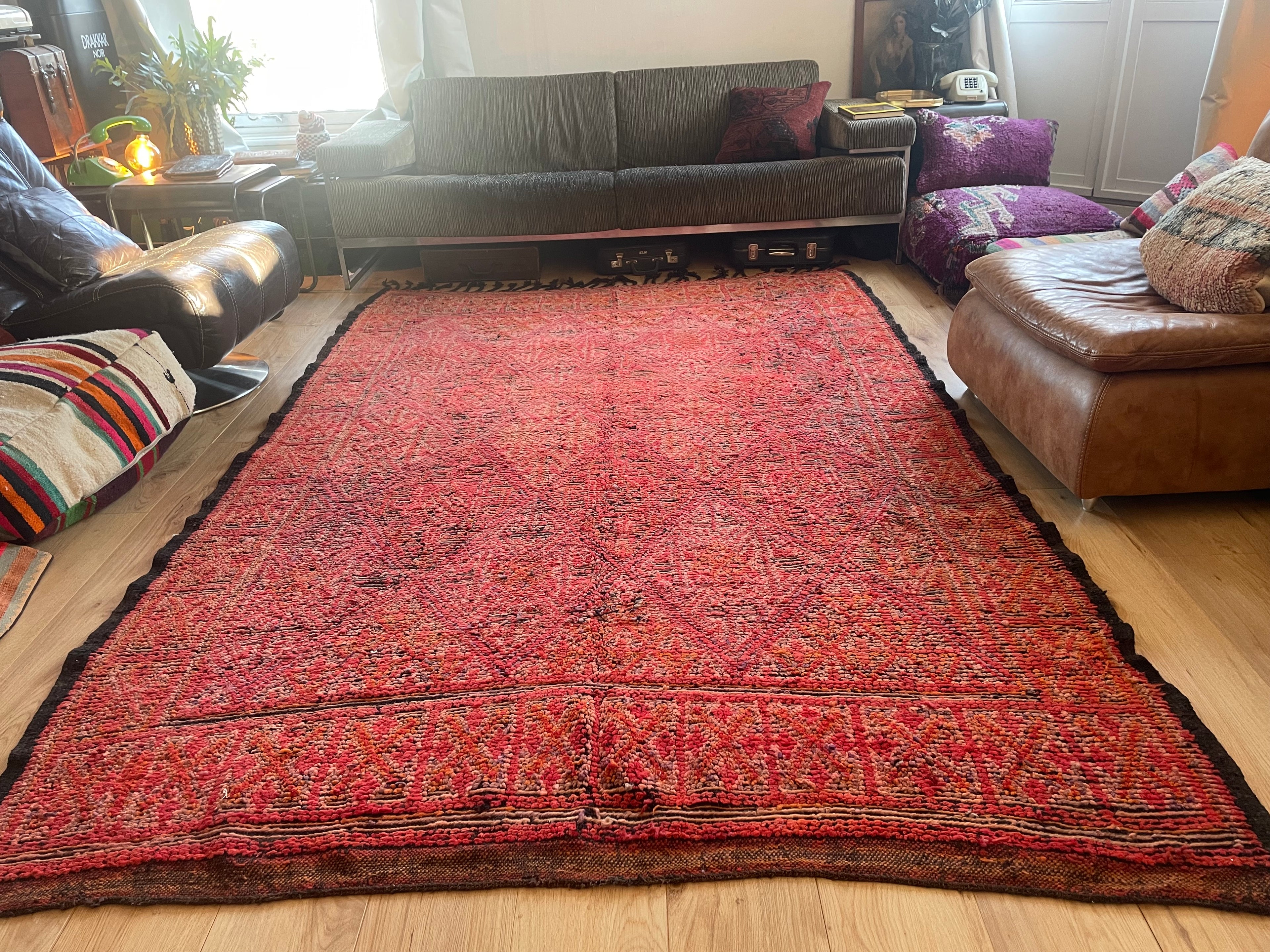 Handgeknoopt vintage Talsint tapijt – Marokko – ca. 296 × 187 cm