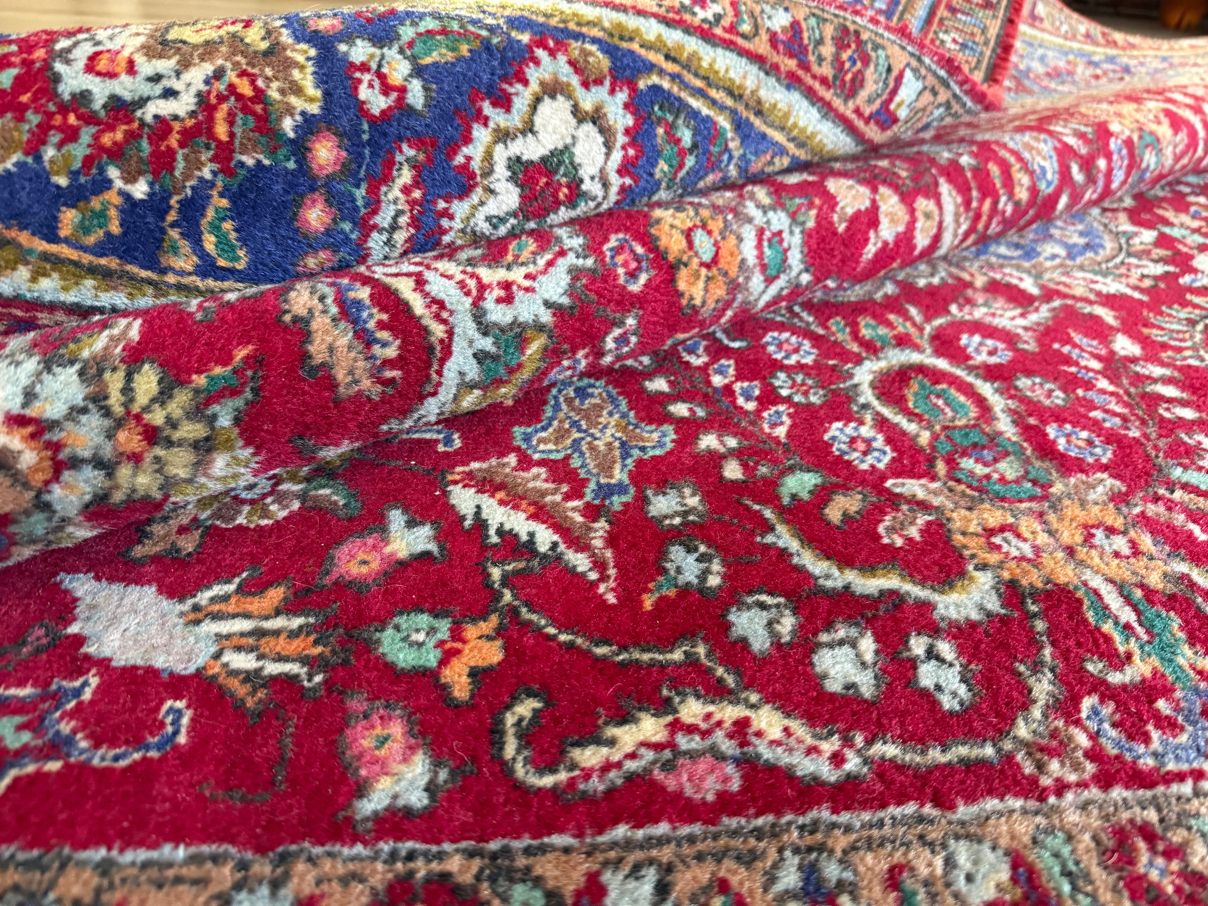 Handgeknoopt vintage Tabriz tapijt – ca. 301 × 205 cm