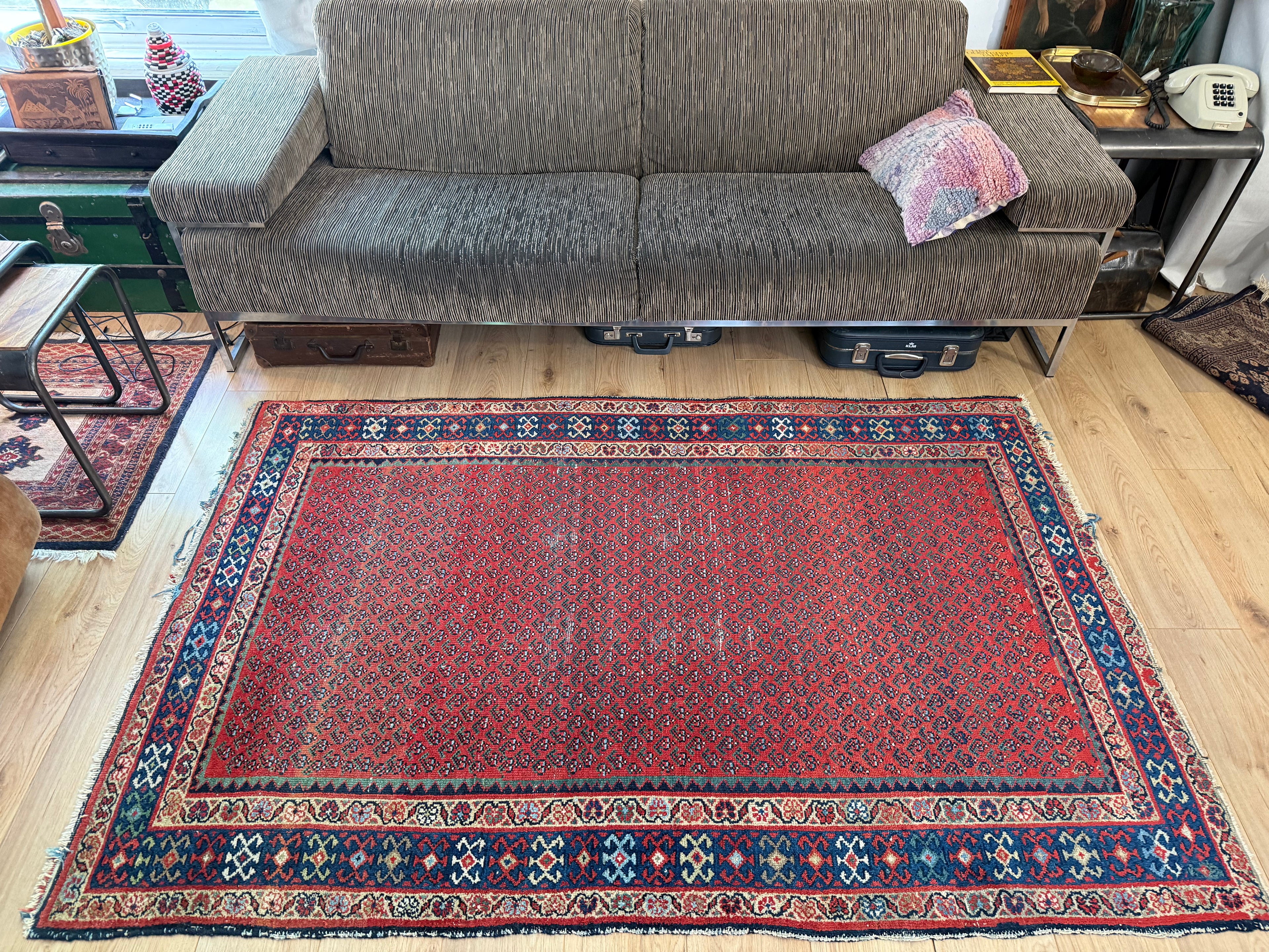 Handgeknoopt vintage tapijt – Zuidelijke Kaukasus – ca. 202 × 133 cm