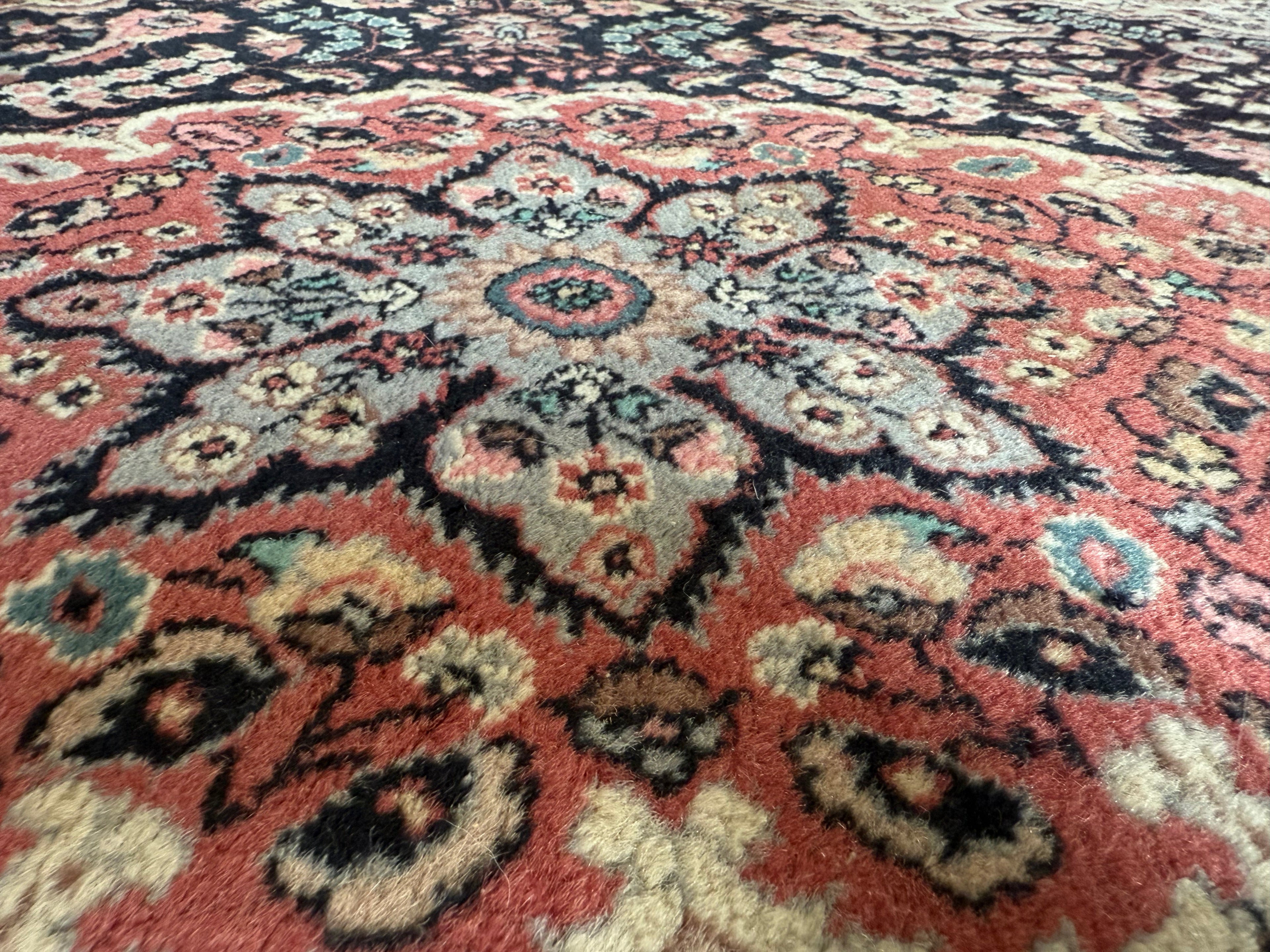 Handgeknoopt vintage tapijt – ca. 193 × 126 cm
