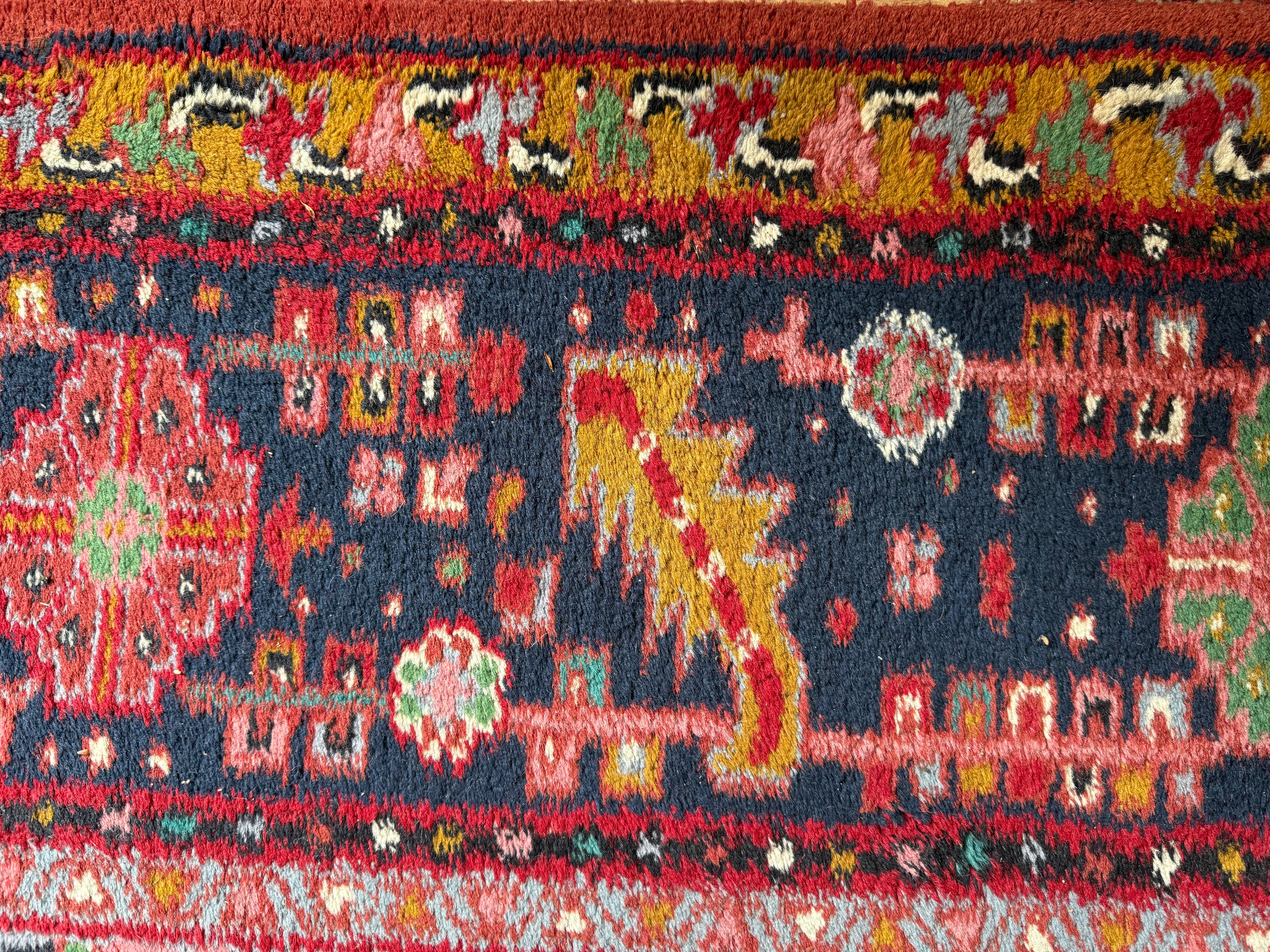 Handgeknoopt vintage tapijt Oosters Heriz design – ca. 340 × 248 cm