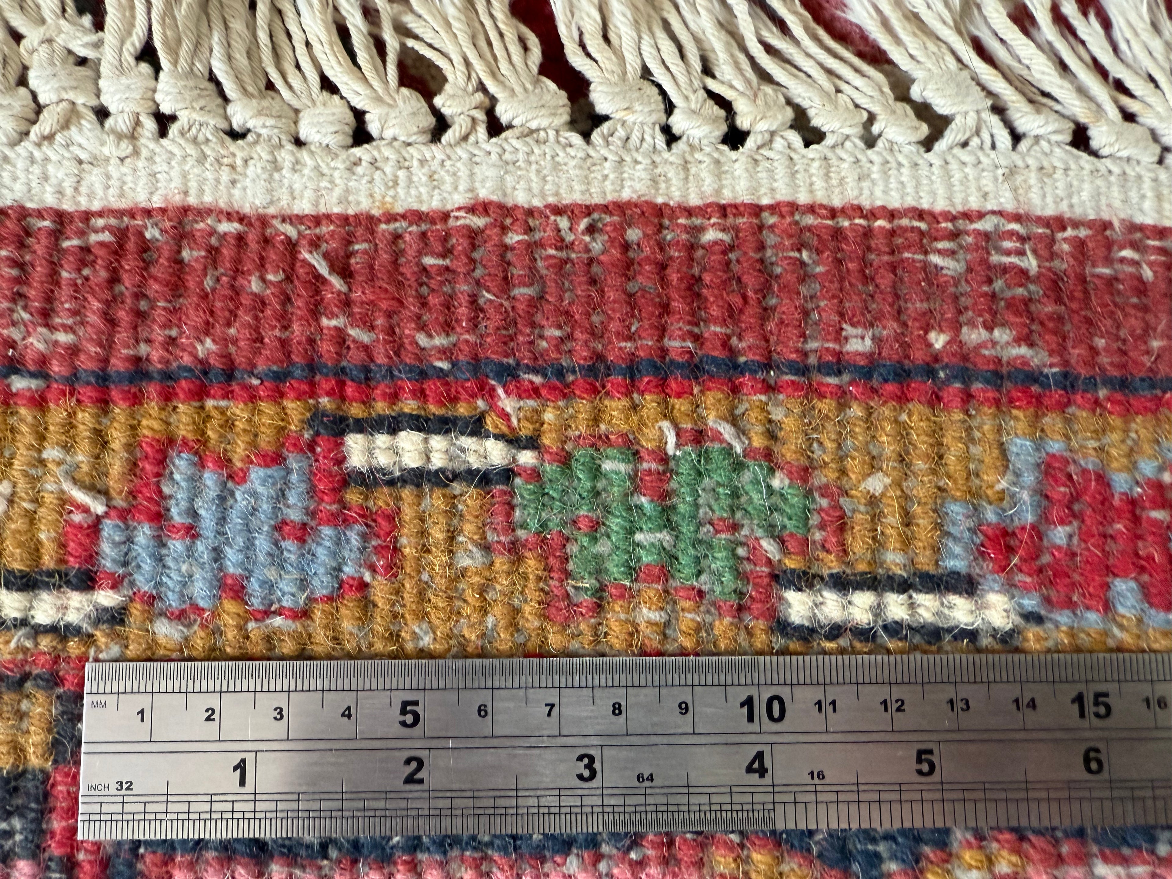 Handgeknoopt vintage tapijt Oosters Heriz design – ca. 340 × 248 cm