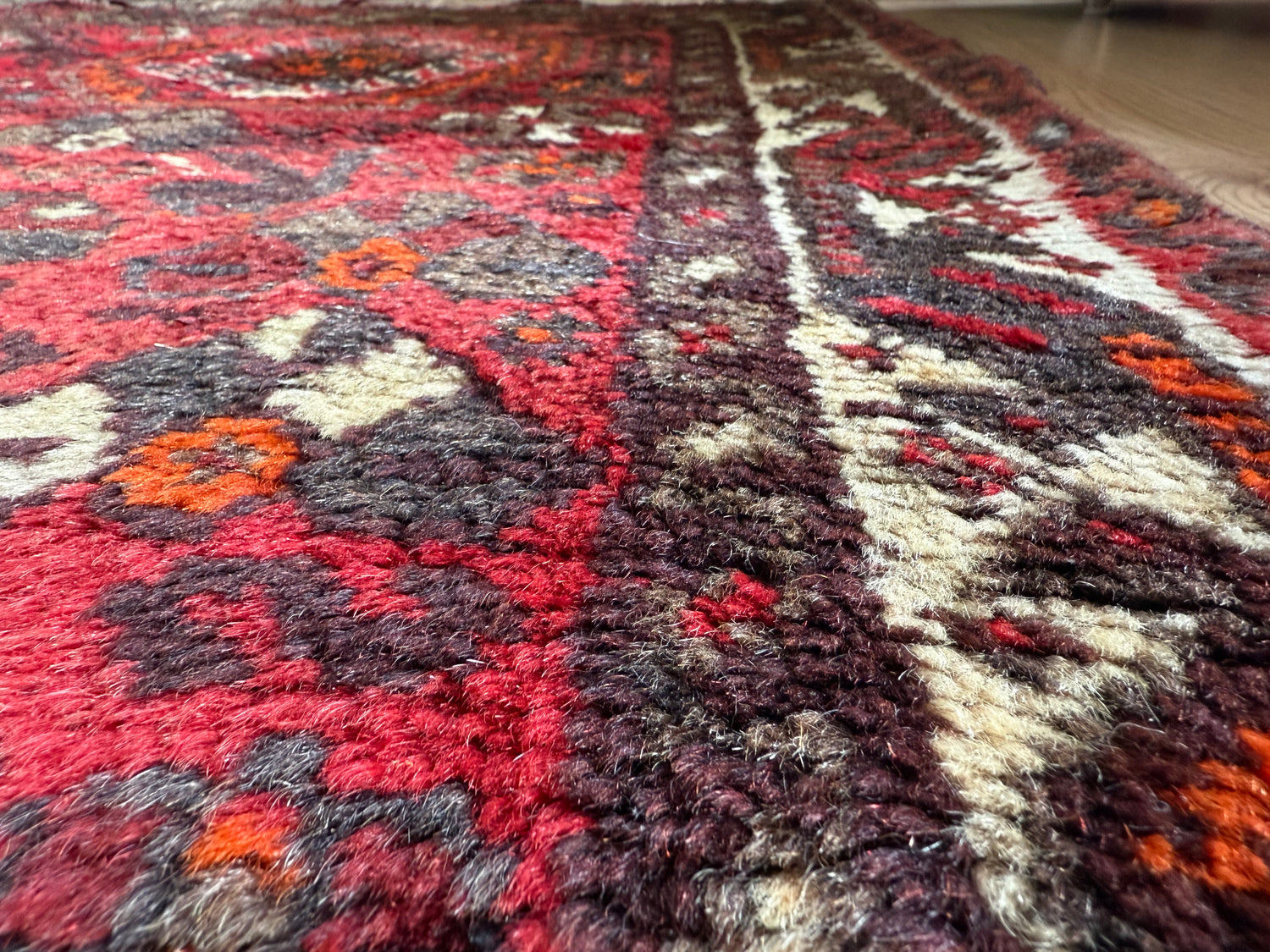 Handgeknoteter Vintage Orientalischer Teppich – ca. 164 × 114 cm