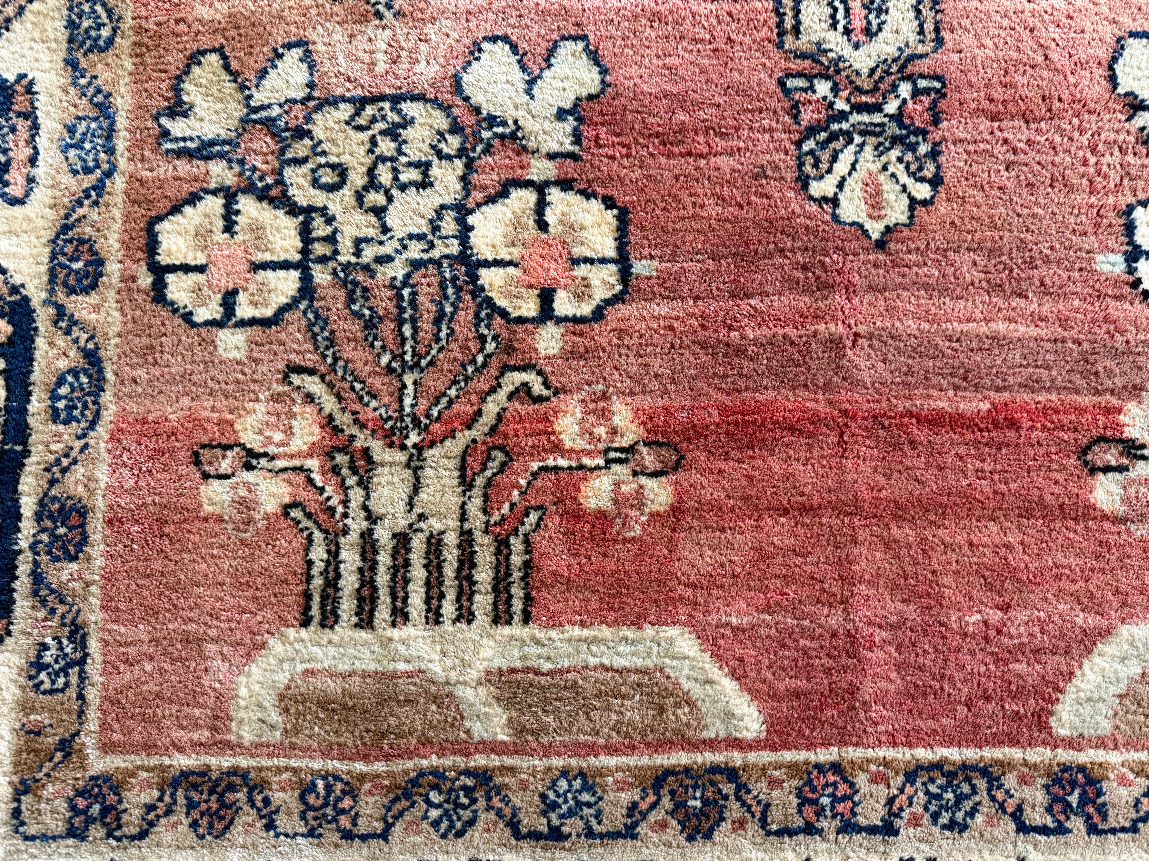 Handgeknoopt vintage tapijt – ca. 221 × 144 cm