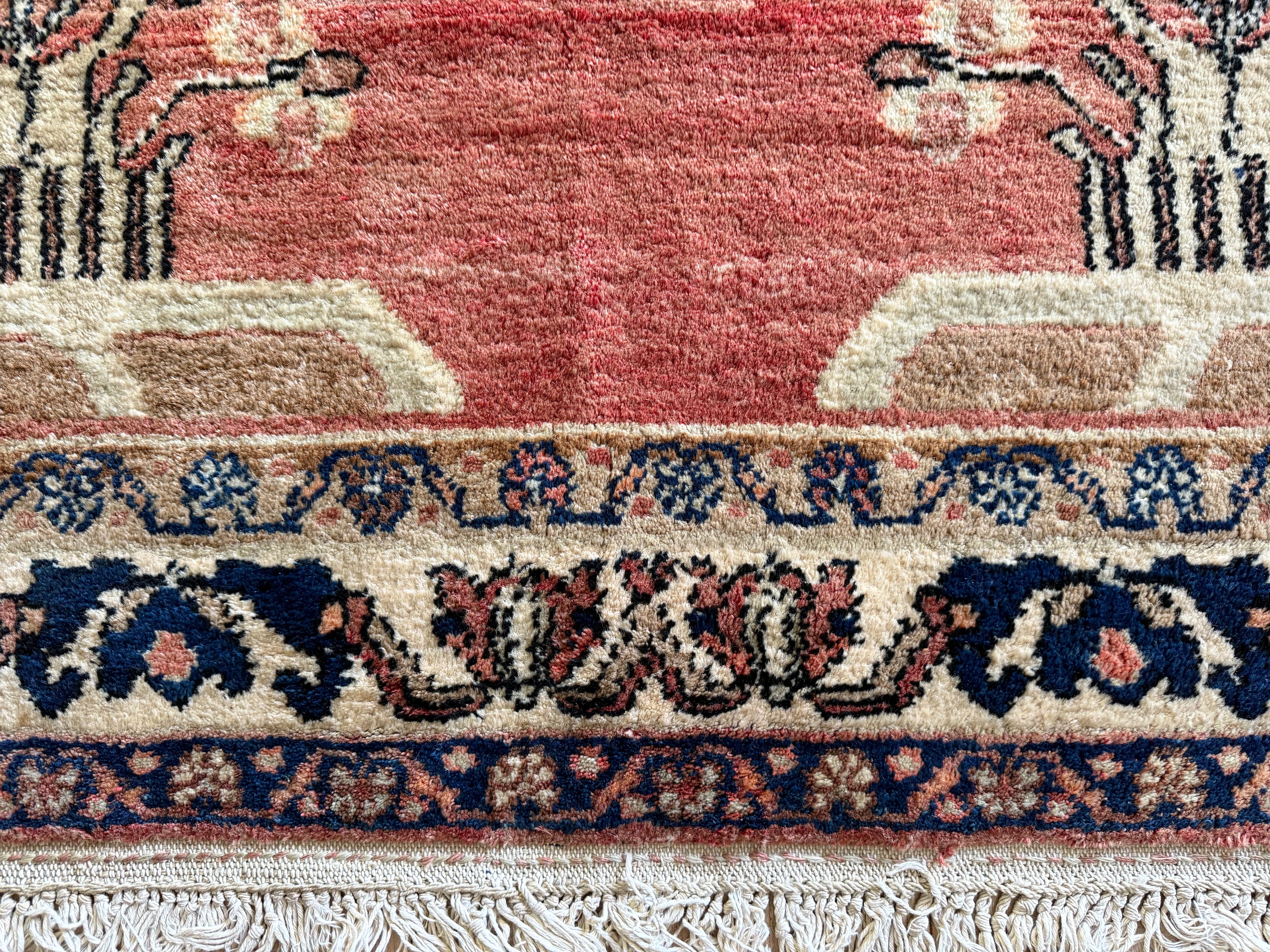 Handgeknoopt vintage tapijt – ca. 221 × 144 cm
