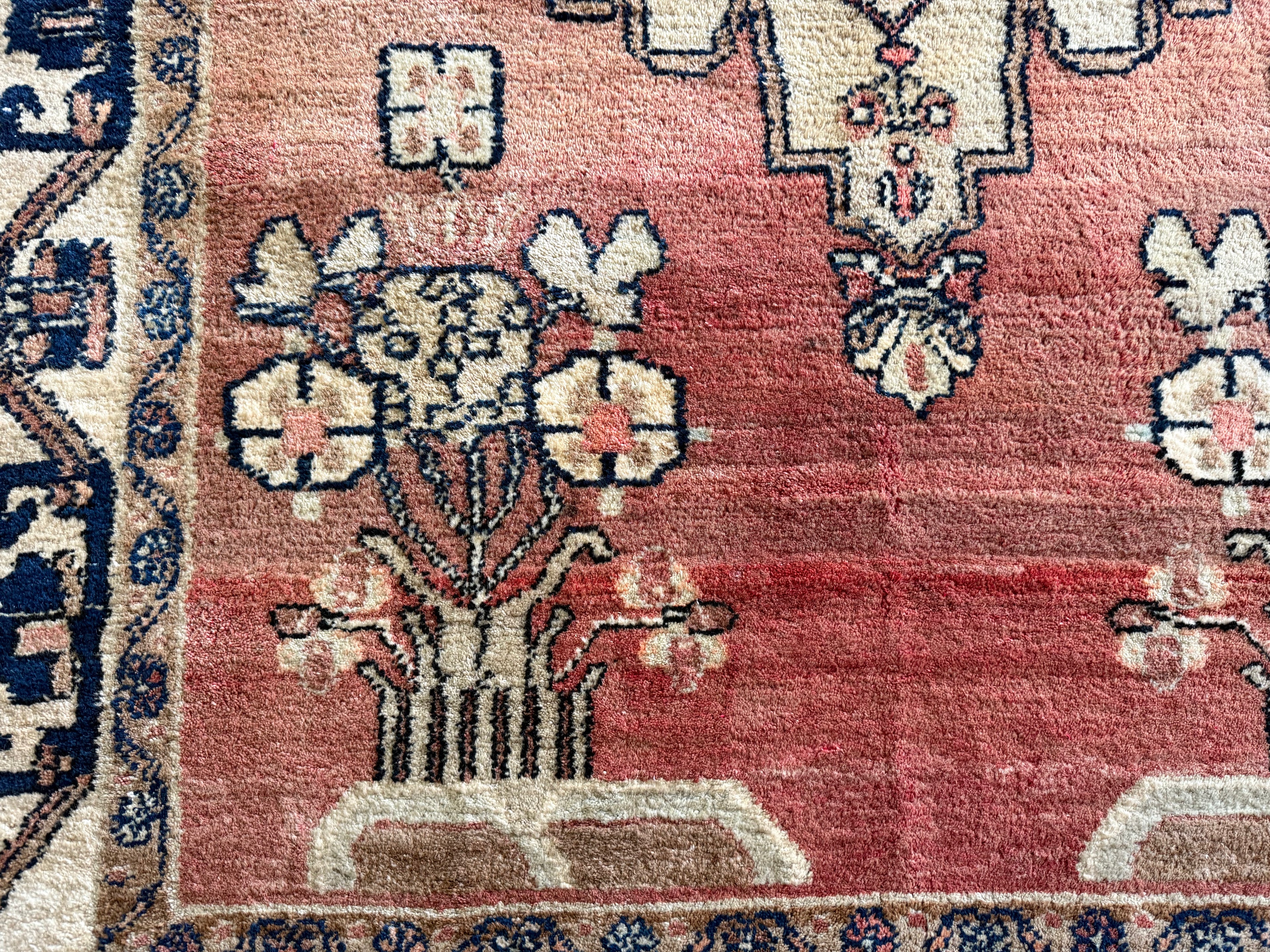 Handgeknoopt vintage tapijt – ca. 221 × 144 cm