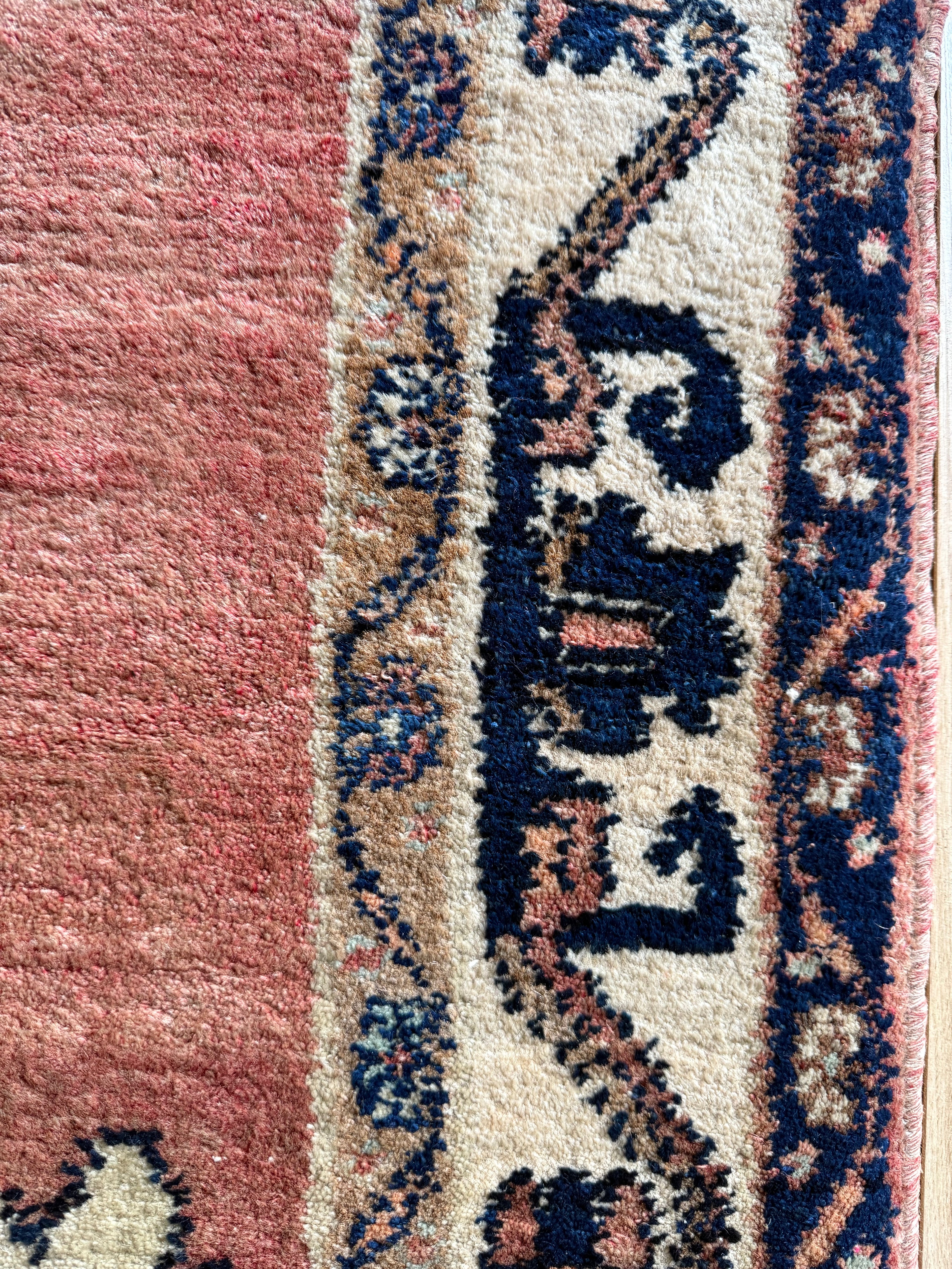 Handgeknoopt vintage tapijt – ca. 221 × 144 cm