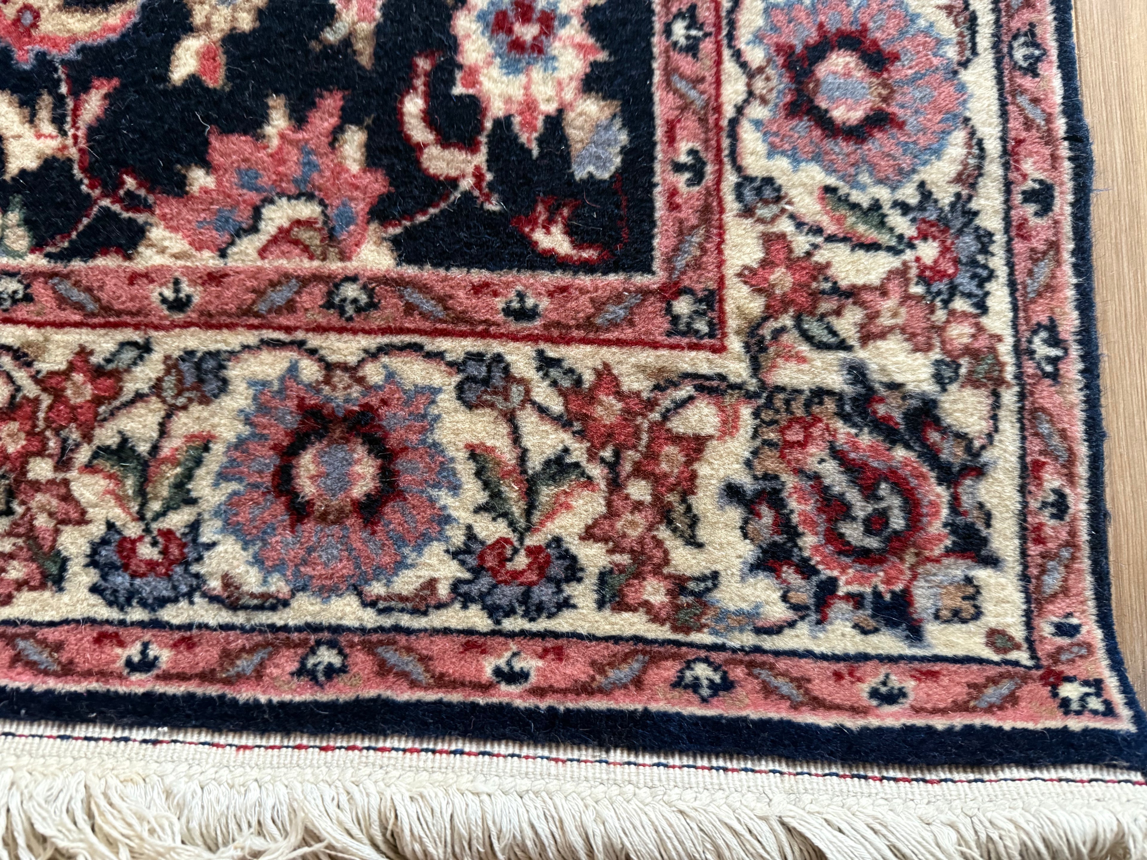 Handgeknoopte vintage loper – ca. 360 × 90 cm