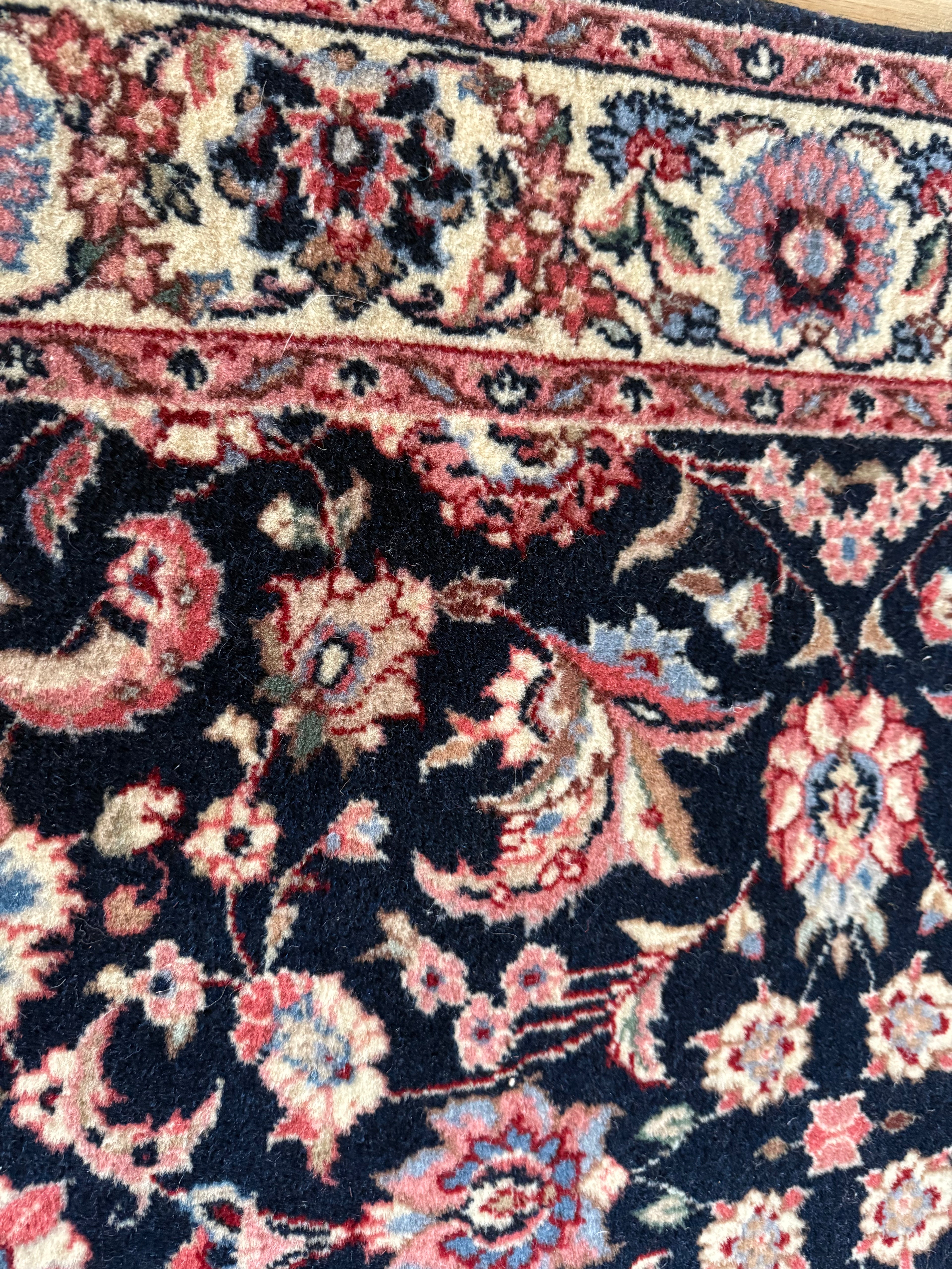 Handgeknoopte vintage loper – ca. 360 × 90 cm