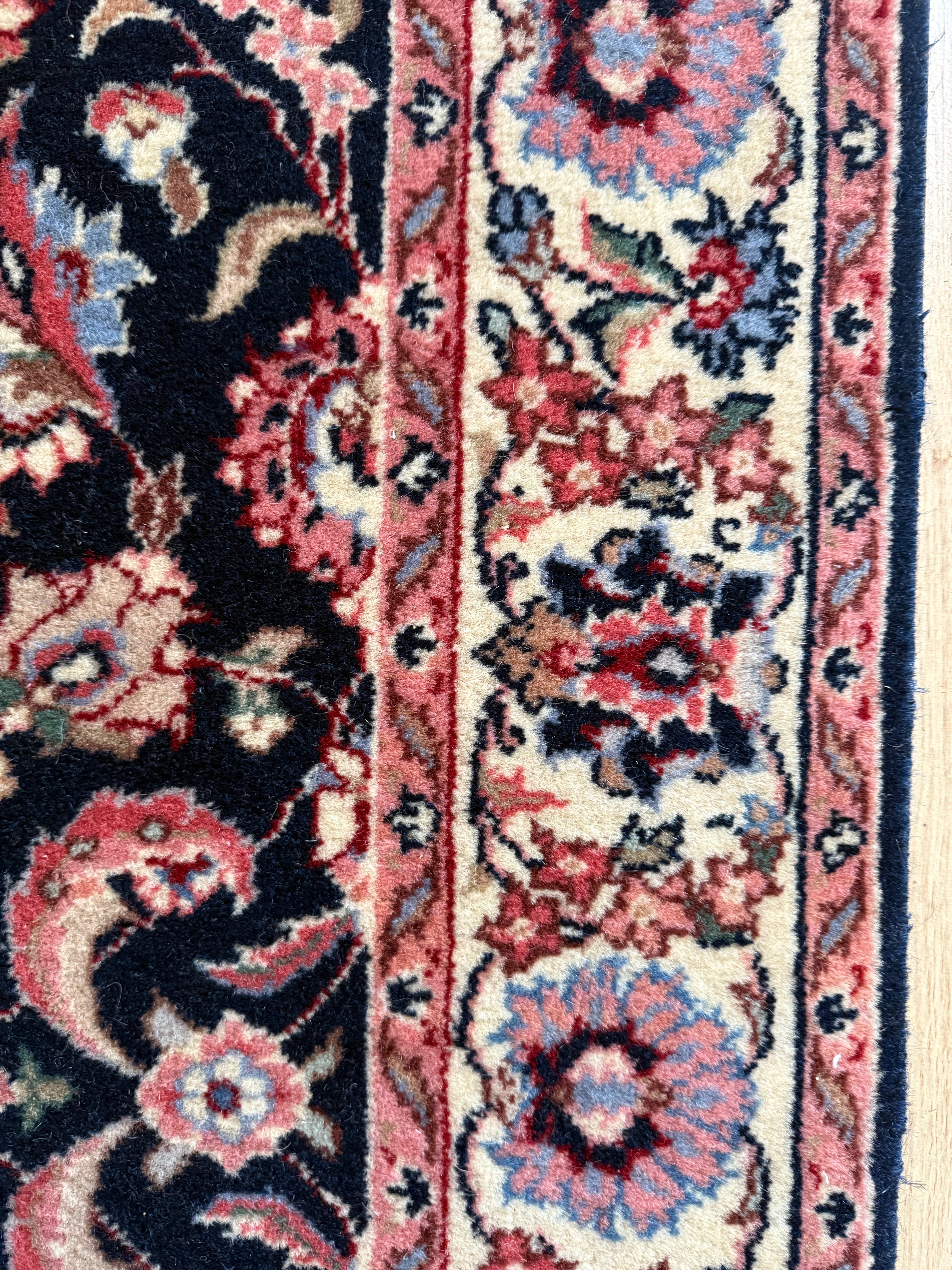 Handgeknoopte vintage loper – ca. 360 × 90 cm