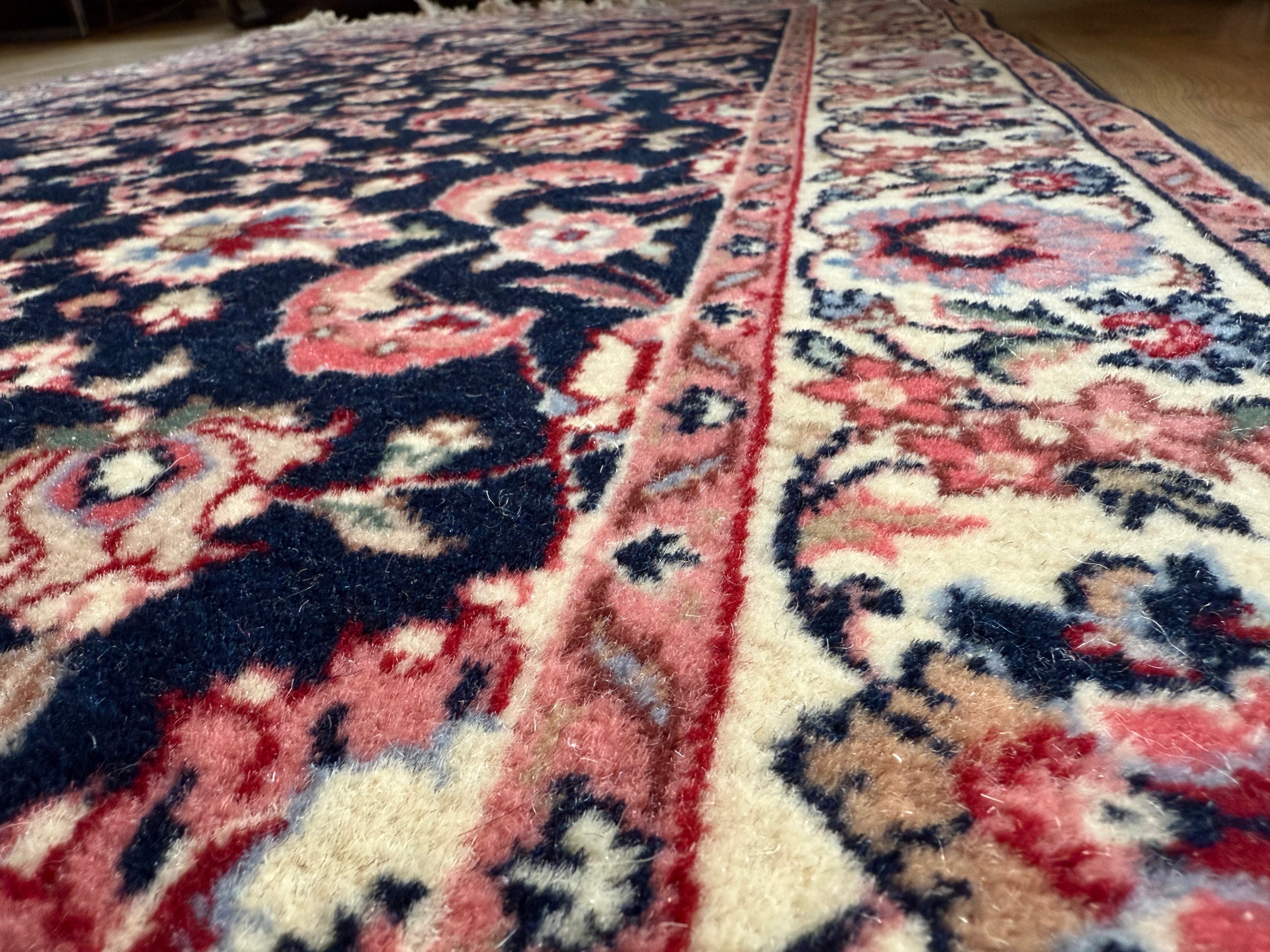 Handgeknoopte vintage loper – ca. 360 × 90 cm