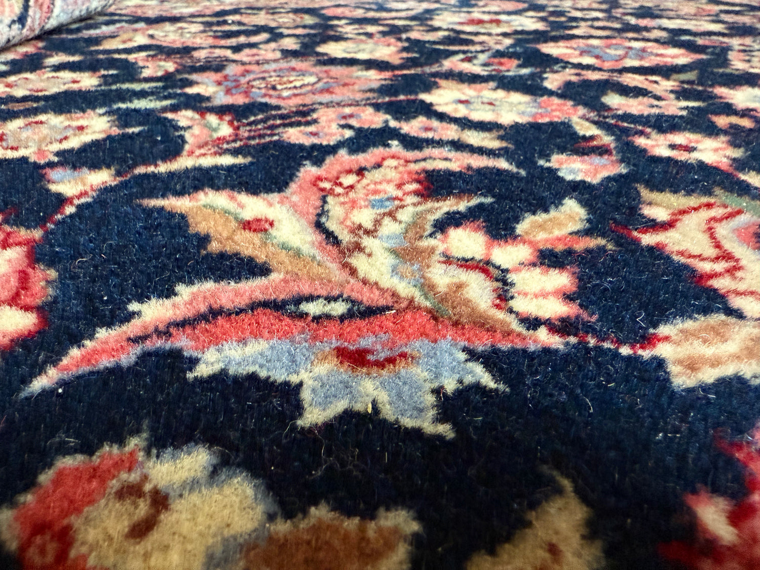 Passadeira vintage feita à mão – aprox. 360 × 90 cm