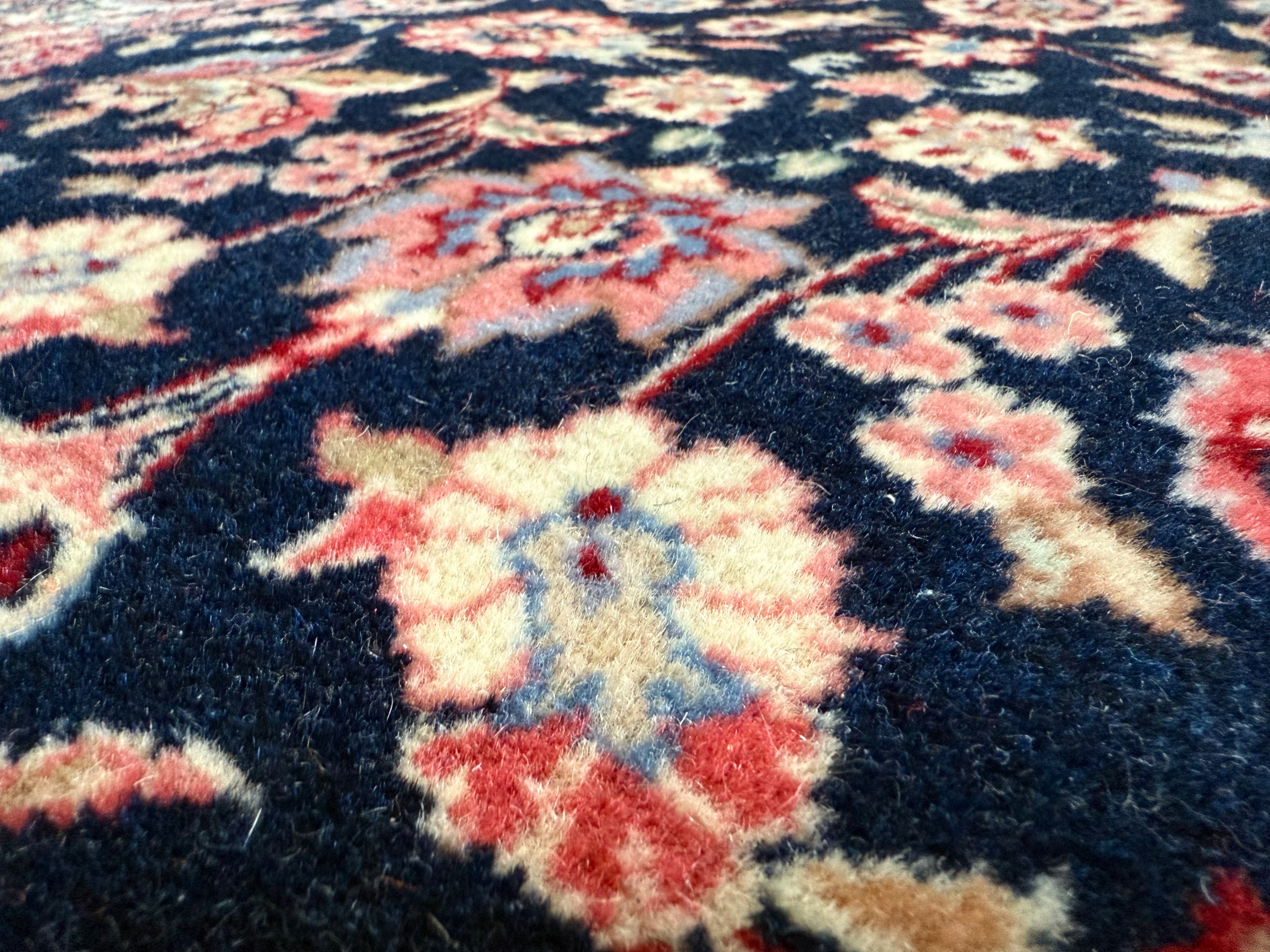 Handgeknoopte vintage loper – ca. 360 × 90 cm