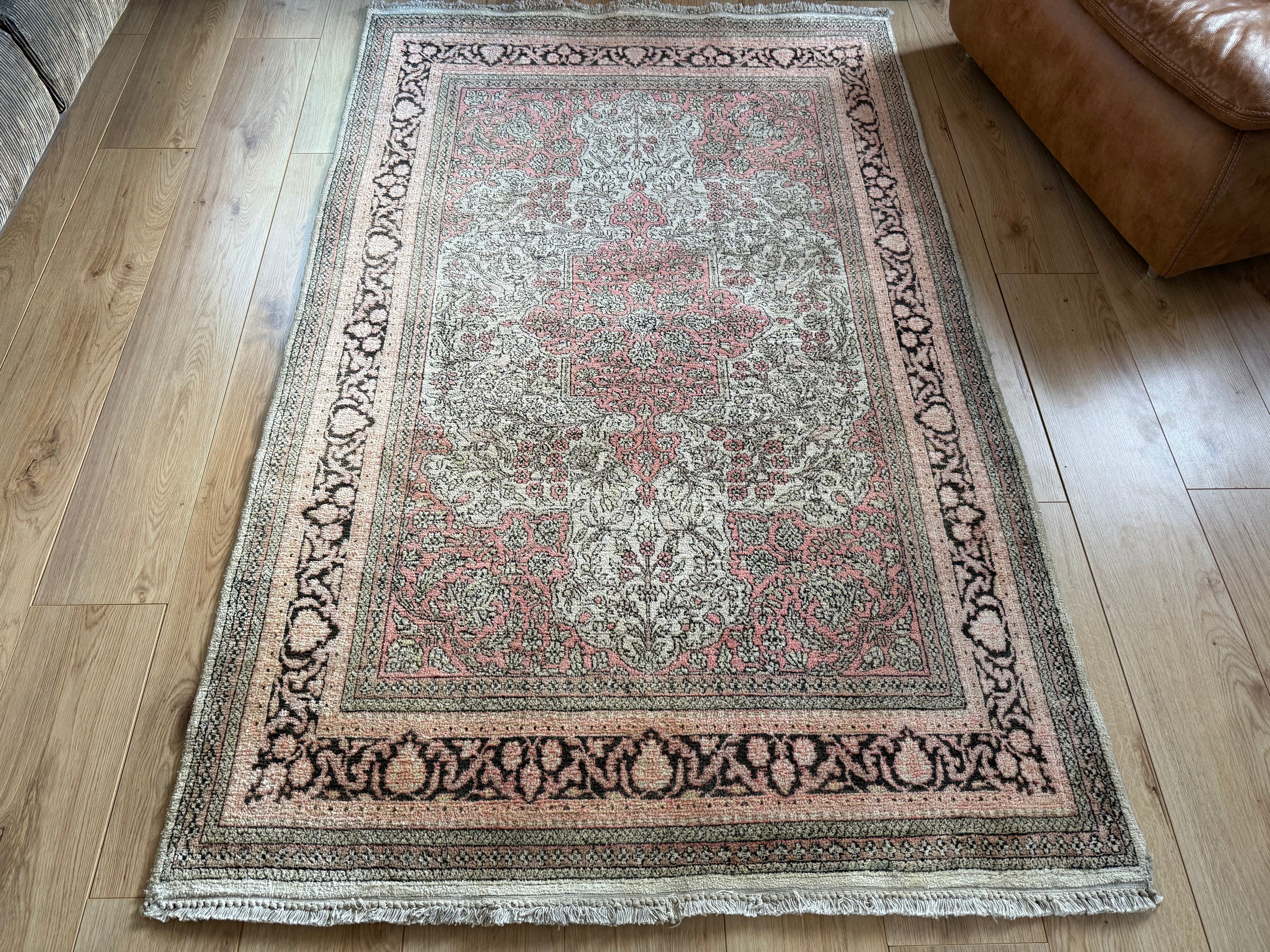 Handgeknoopt vintage tapijt – ca. 191 × 122 cm