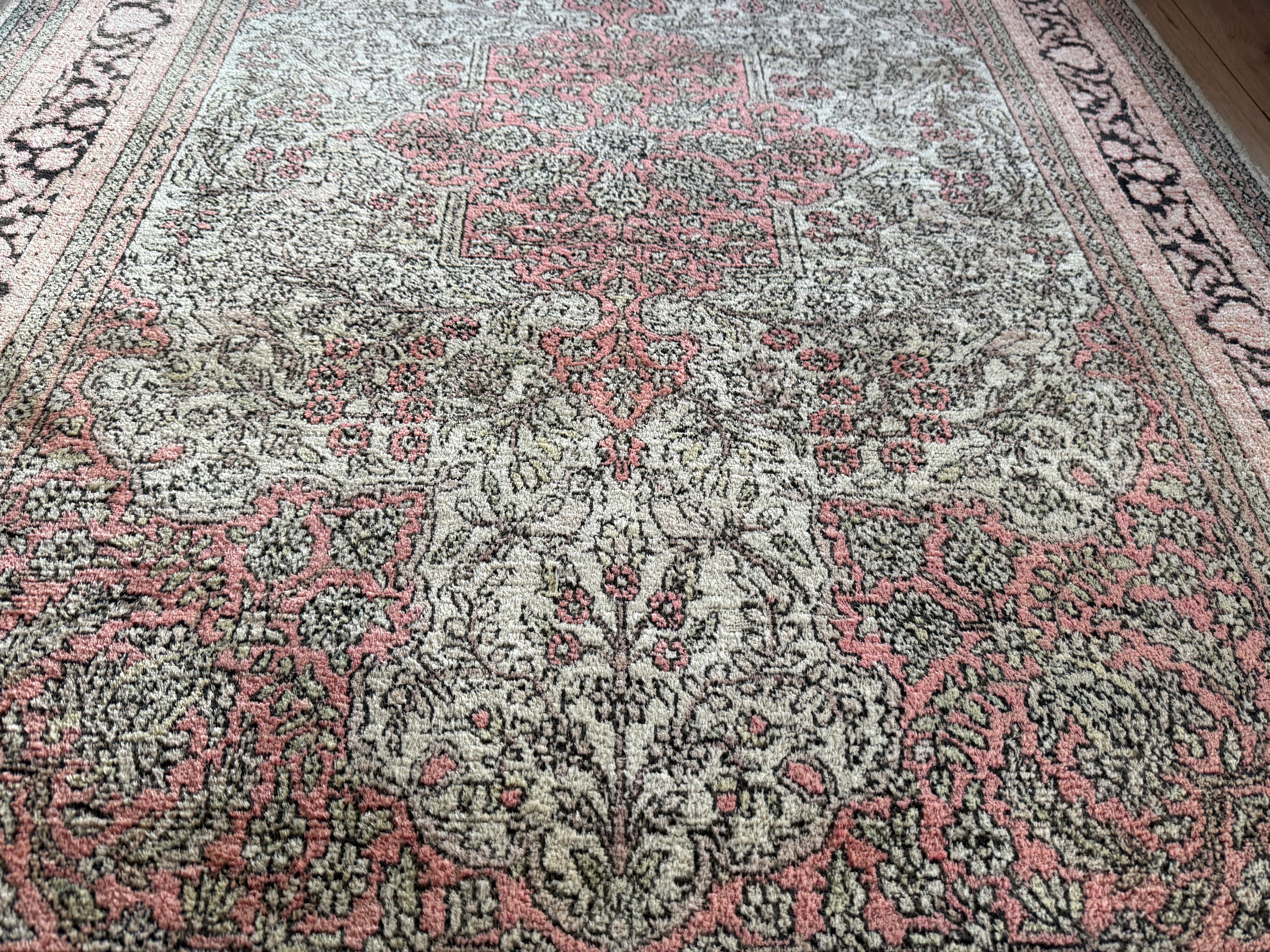 Handgeknoopt vintage tapijt – ca. 191 × 122 cm