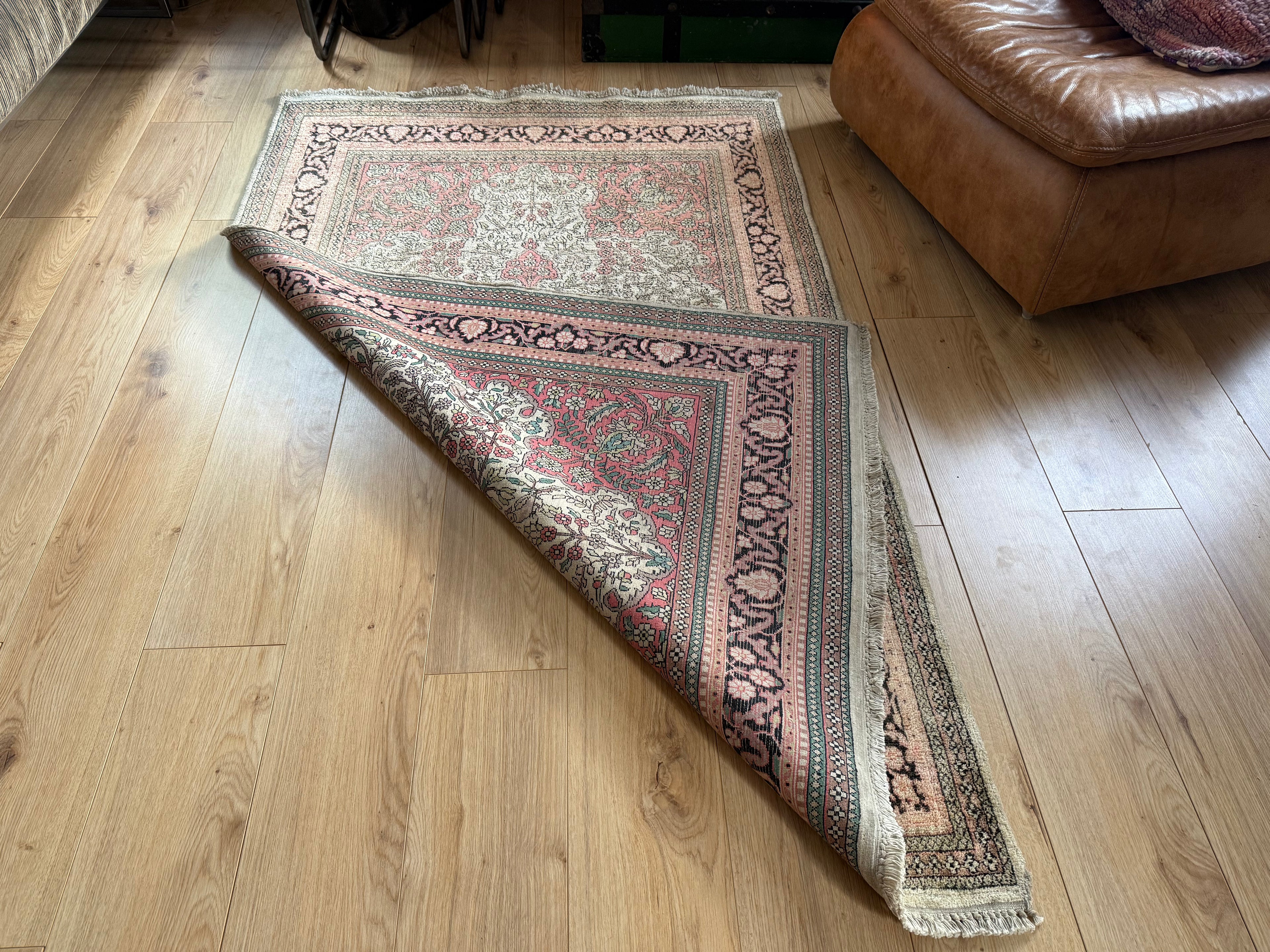 Handgeknoopt vintage tapijt – ca. 191 × 122 cm
