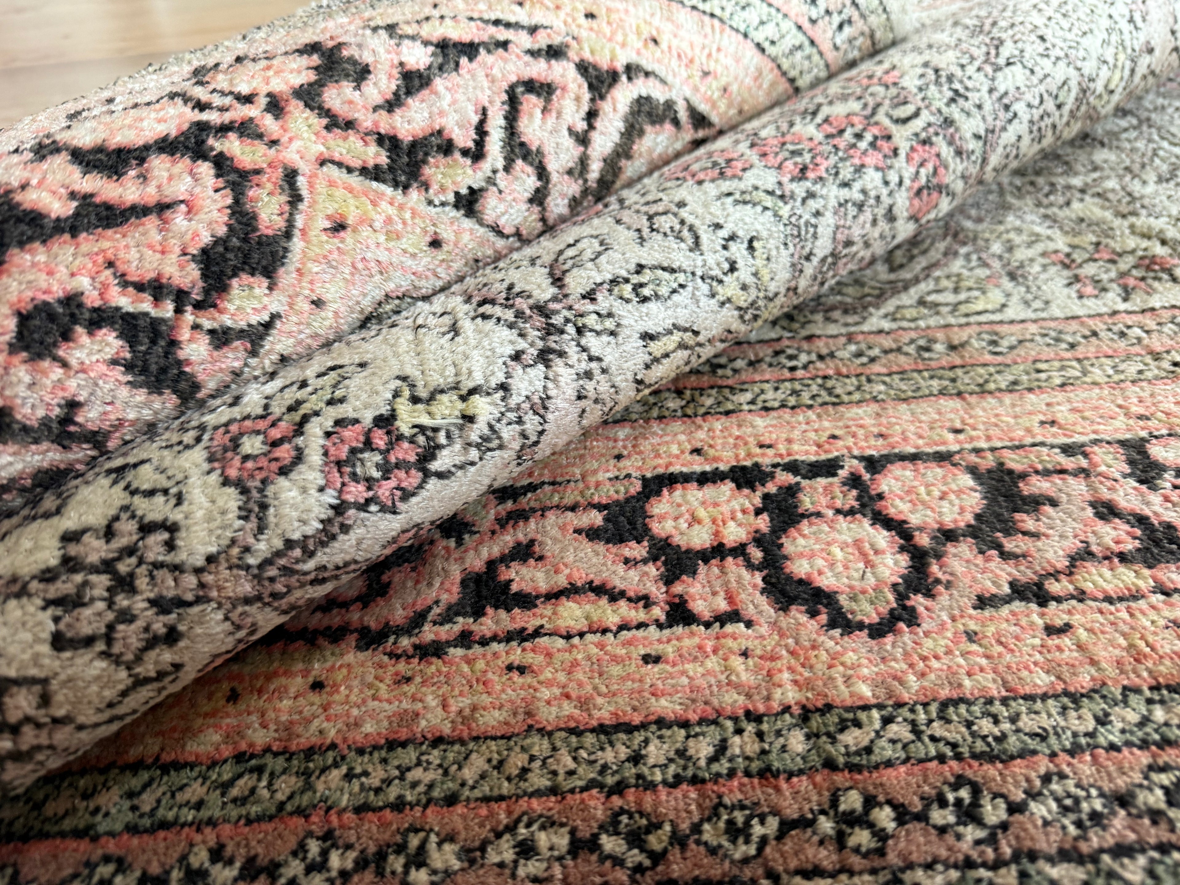 Handgeknoopt vintage tapijt – ca. 191 × 122 cm