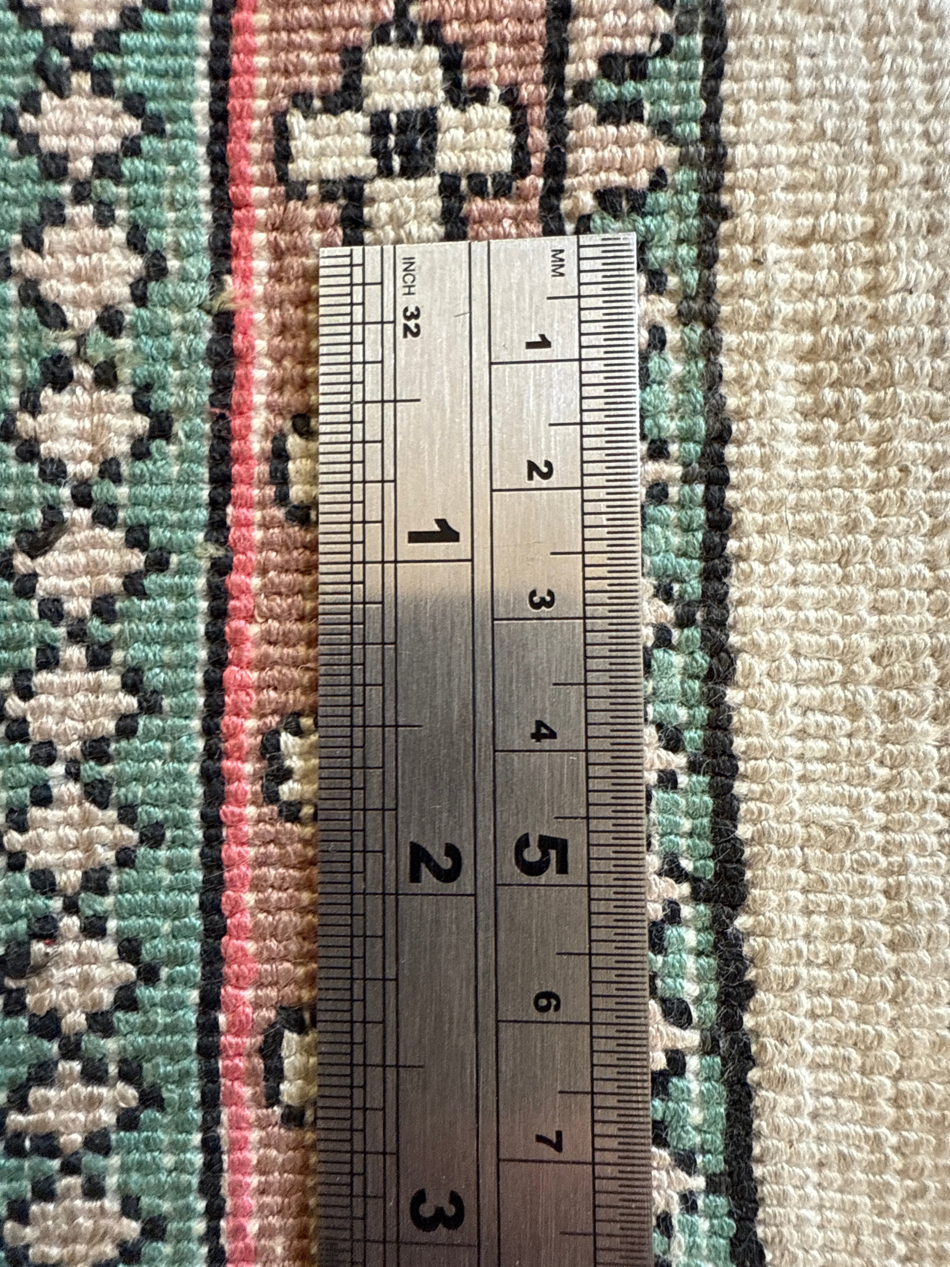 Handgeknoopt vintage tapijt – ca. 191 × 122 cm
