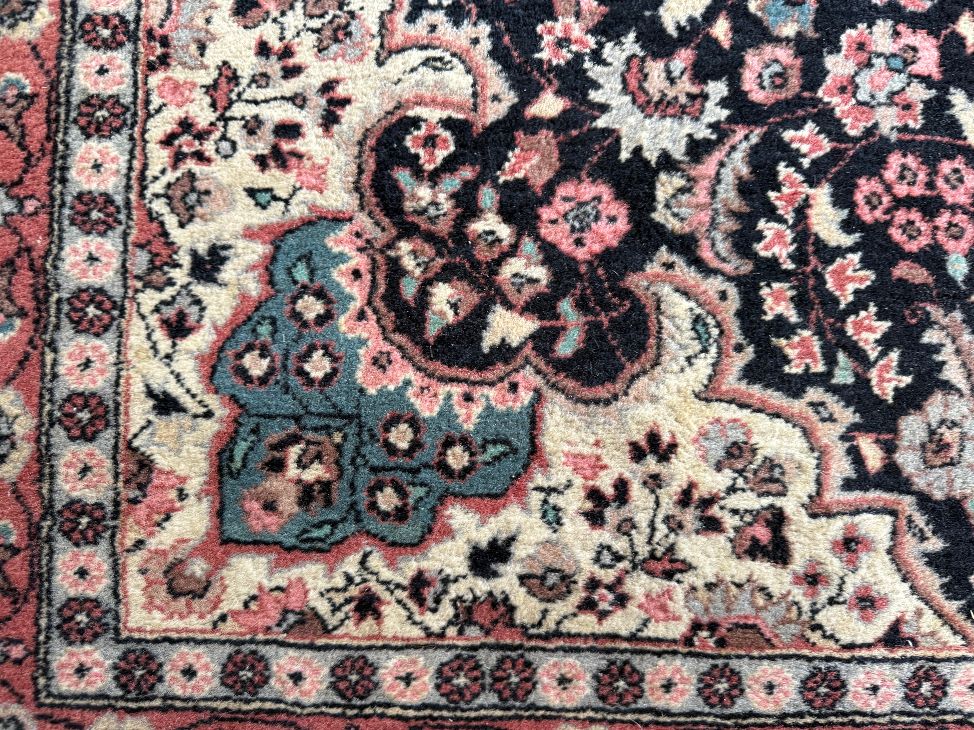 Handgeknoopt vintage tapijt – ca. 193 × 126 cm