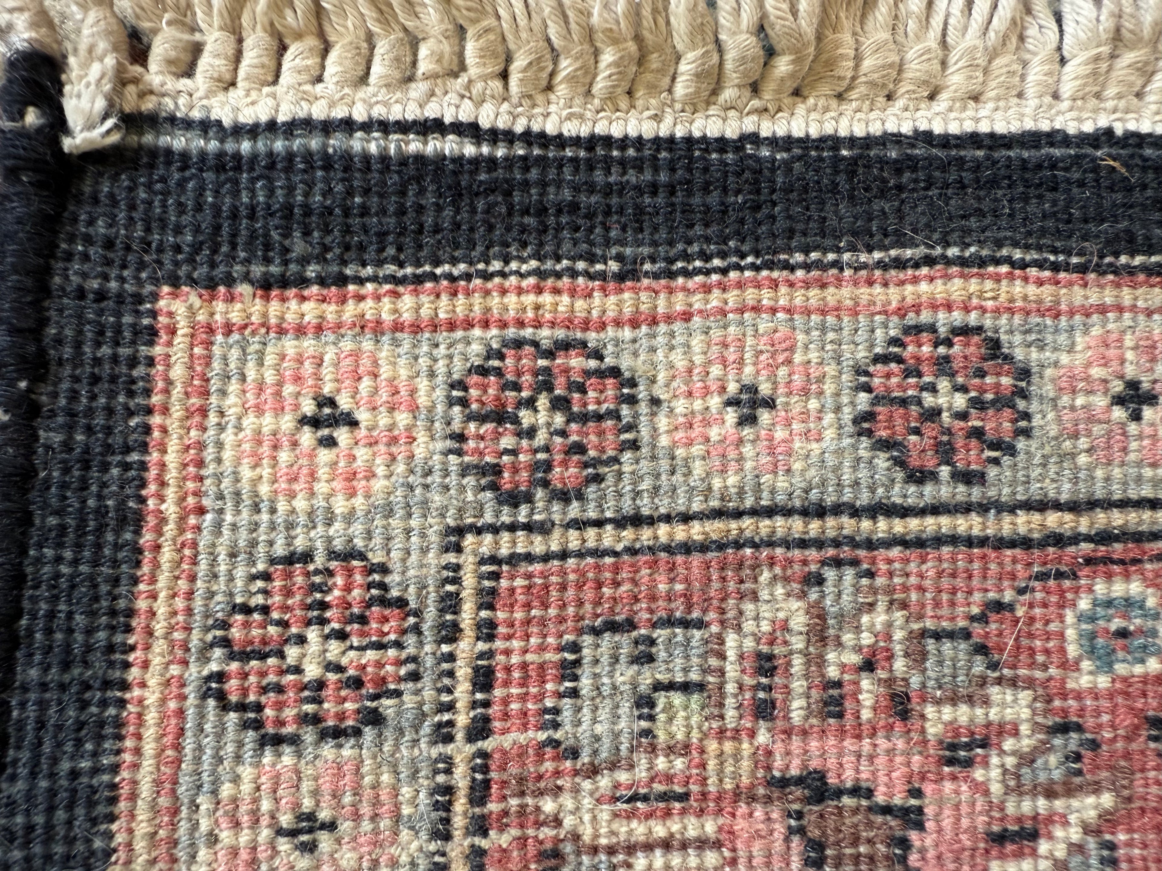 Handgeknoopt vintage tapijt – ca. 193 × 126 cm