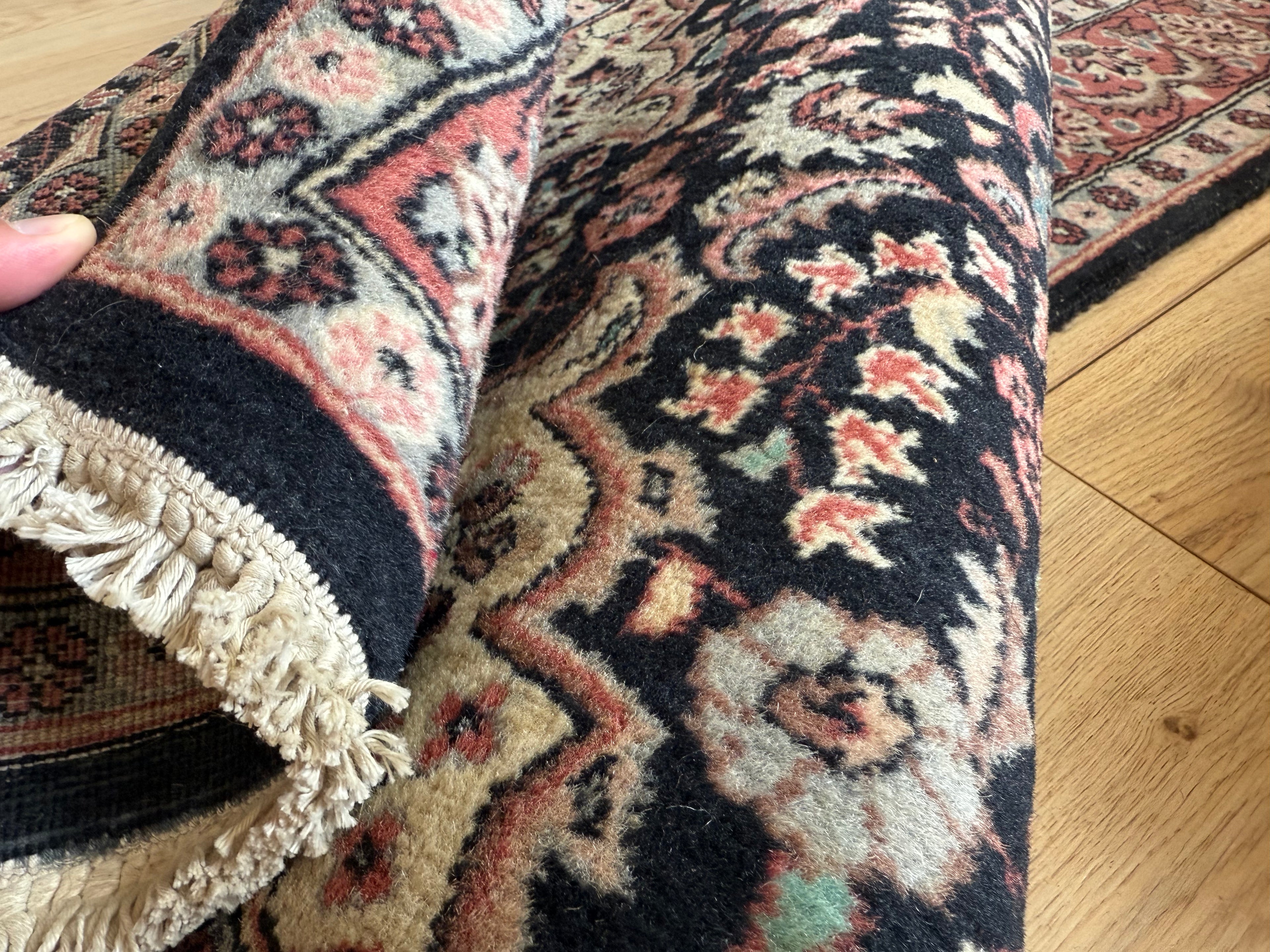 Handgeknoopt vintage tapijt – ca. 193 × 126 cm
