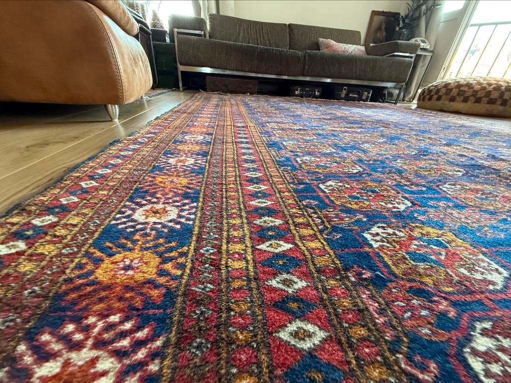 Vintage handgeknoopt Bochara tapijt 185 x272 cm – jaren &