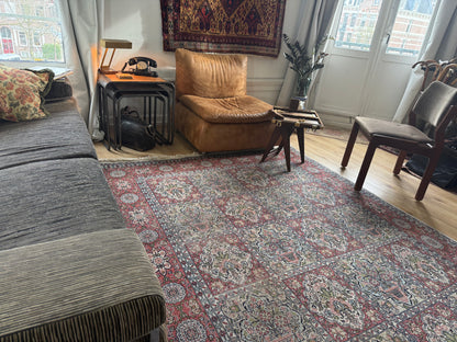 Hand-knotted Kashmir carpet – Garden design – 283 × 185 cm