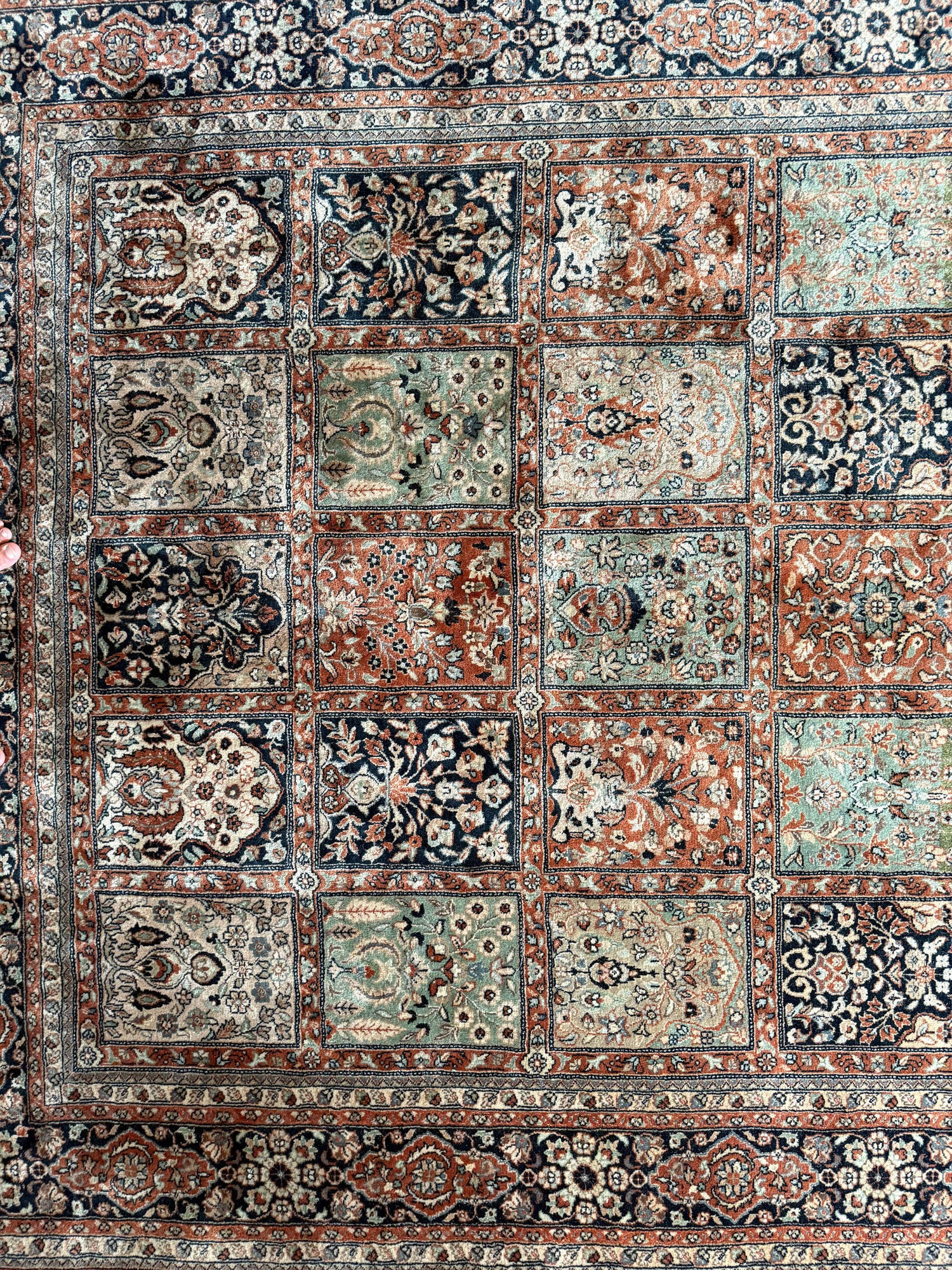 Handgeknoopt vintage Oosters India Bachtiari stijl tapijt – ca. 310 × 206 cm