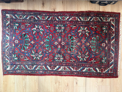 vintage Oosters Tapijt handgeknoopt– 104x194 cm