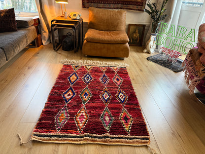 Warm vintage Berber tapijt – 154 × 102 cm