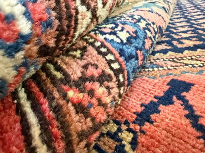 Handgeknoopt vintage ossters tapijt – Malayer-stijl – ca. 210 × 116 cm