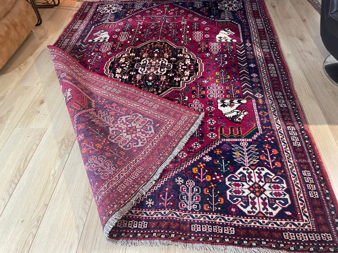 Handgeknoopt Vintage Oosters tapijt – ca. 248 × 182 cm