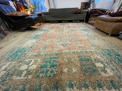 Handgeknoopt vintage Marokkaans tapijt – ca. 335 × 190 cm