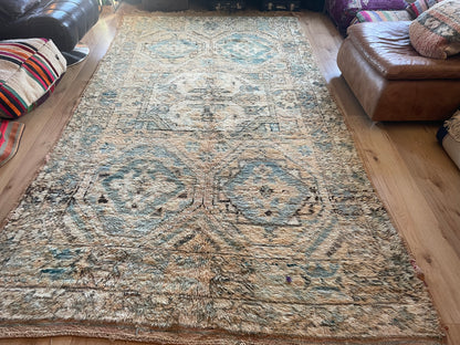 Handgeknoopt vintage tapijt uit Marokko – ca. 340 × 178 cm