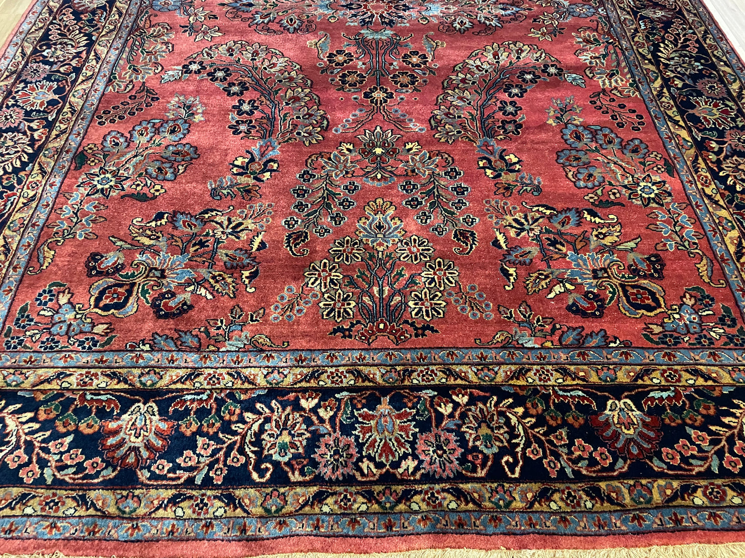 Handgeknoopt Oosterse Sarough tapijt – India – ca. 295 × 202 cm