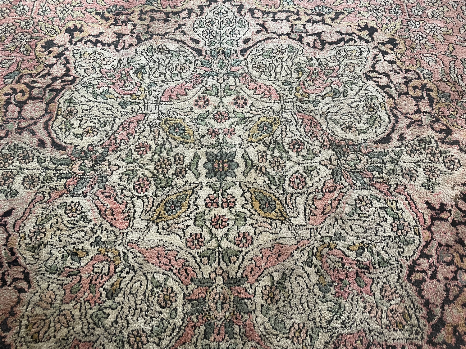 Handgeknoopt vintage Kasmir tapijt – ca. 325 × 216 cm