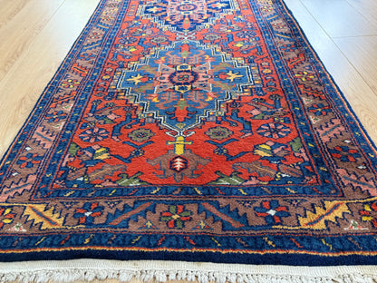 Handgeknoopte wollen loper – ca. 340 × 89 cm