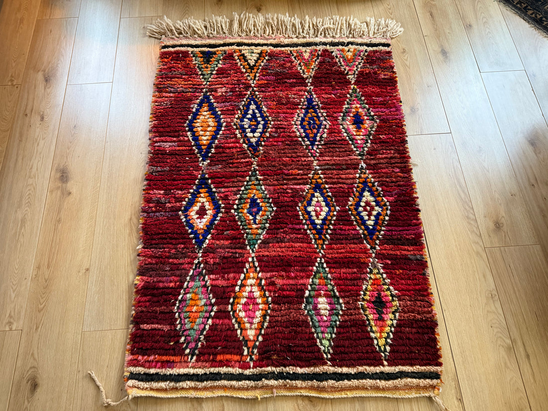 Warm vintage Berber tapijt – 154 × 102 cm