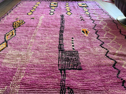 Handgeknoopt vintage Berber tapijt – ca. 308 × 200 cm