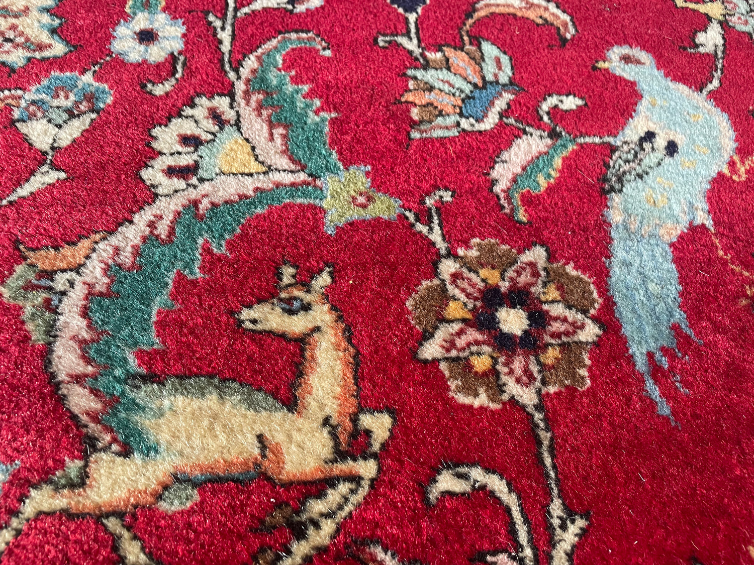 Groot Oosters Tabriz stijl tapijt 350 x 220 handgeknoopt vintage
