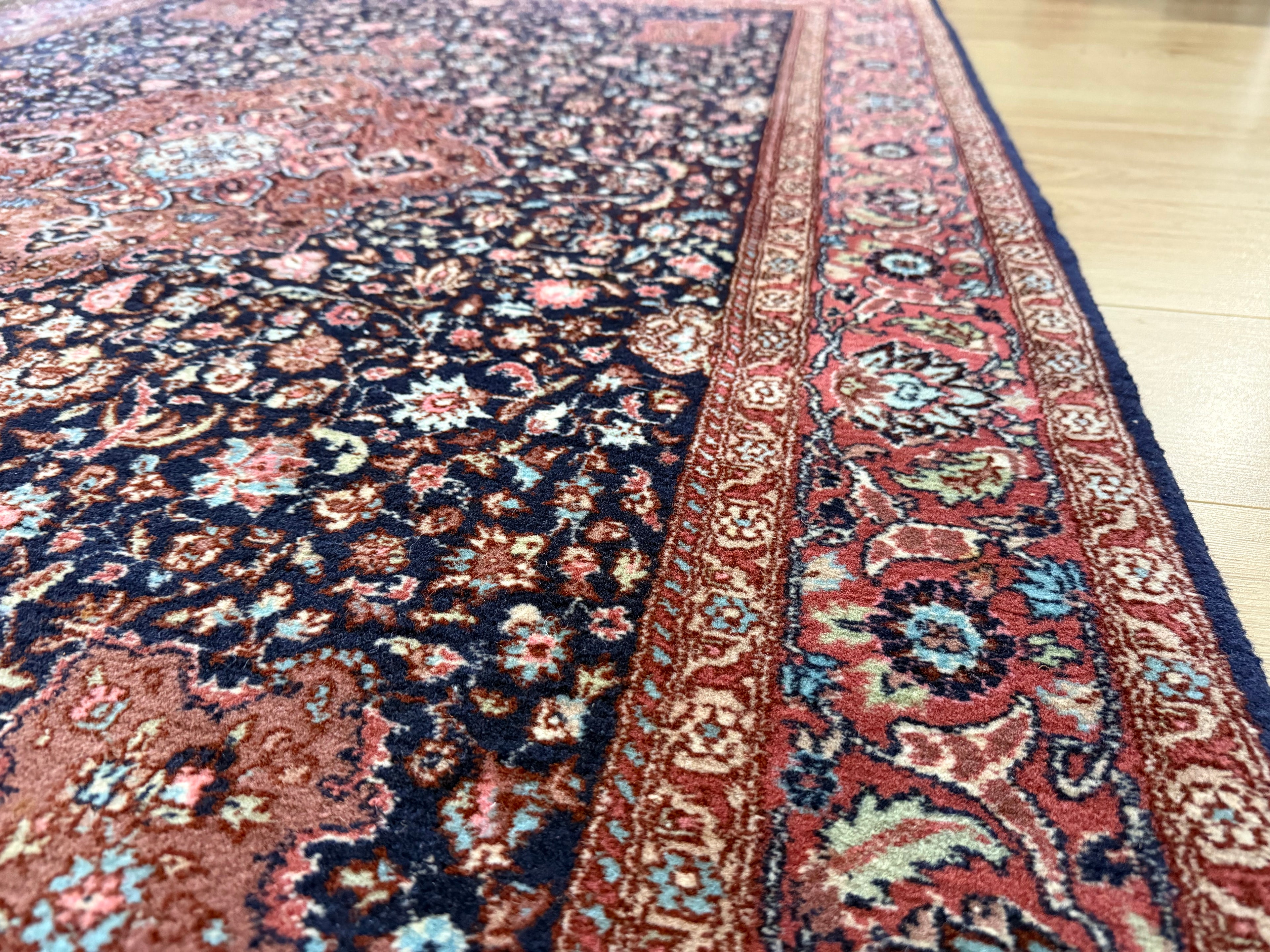 Handgeknoopt vintage Tabriz-stijl tapijt – ca. 208 x 128 cm